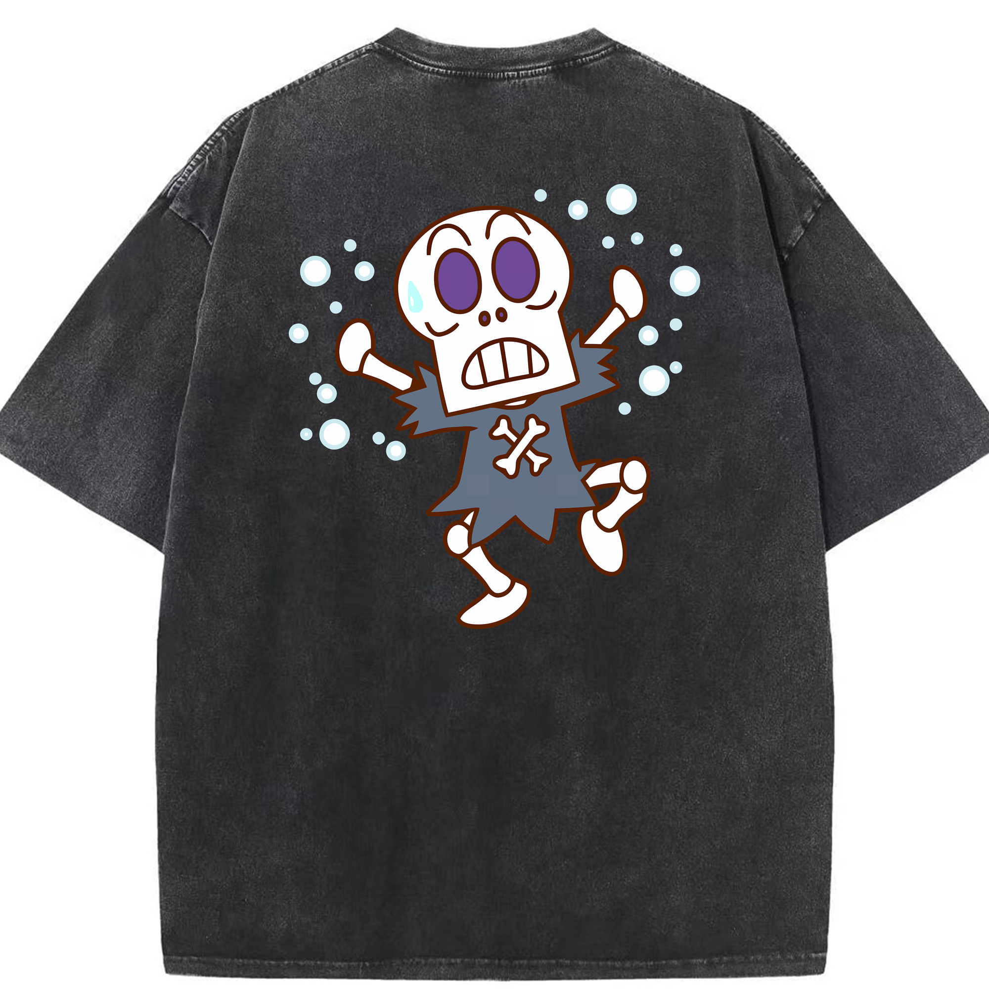 （画像用） アンパンマン Anpanman 綿100% ヴィンテージ風 半袖Tシャツ（背面プリント）