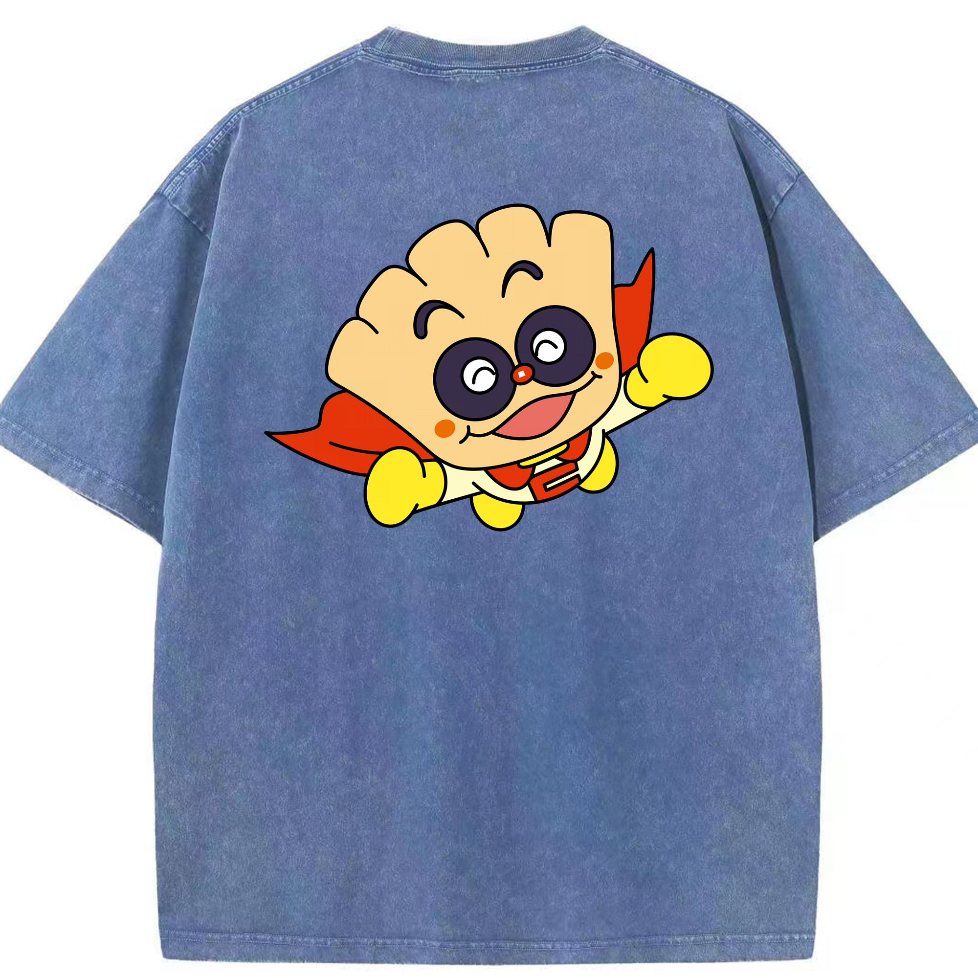 （画像用） アンパンマン Anpanman 綿100% ヴィンテージ風 半袖Tシャツ（背面プリント）