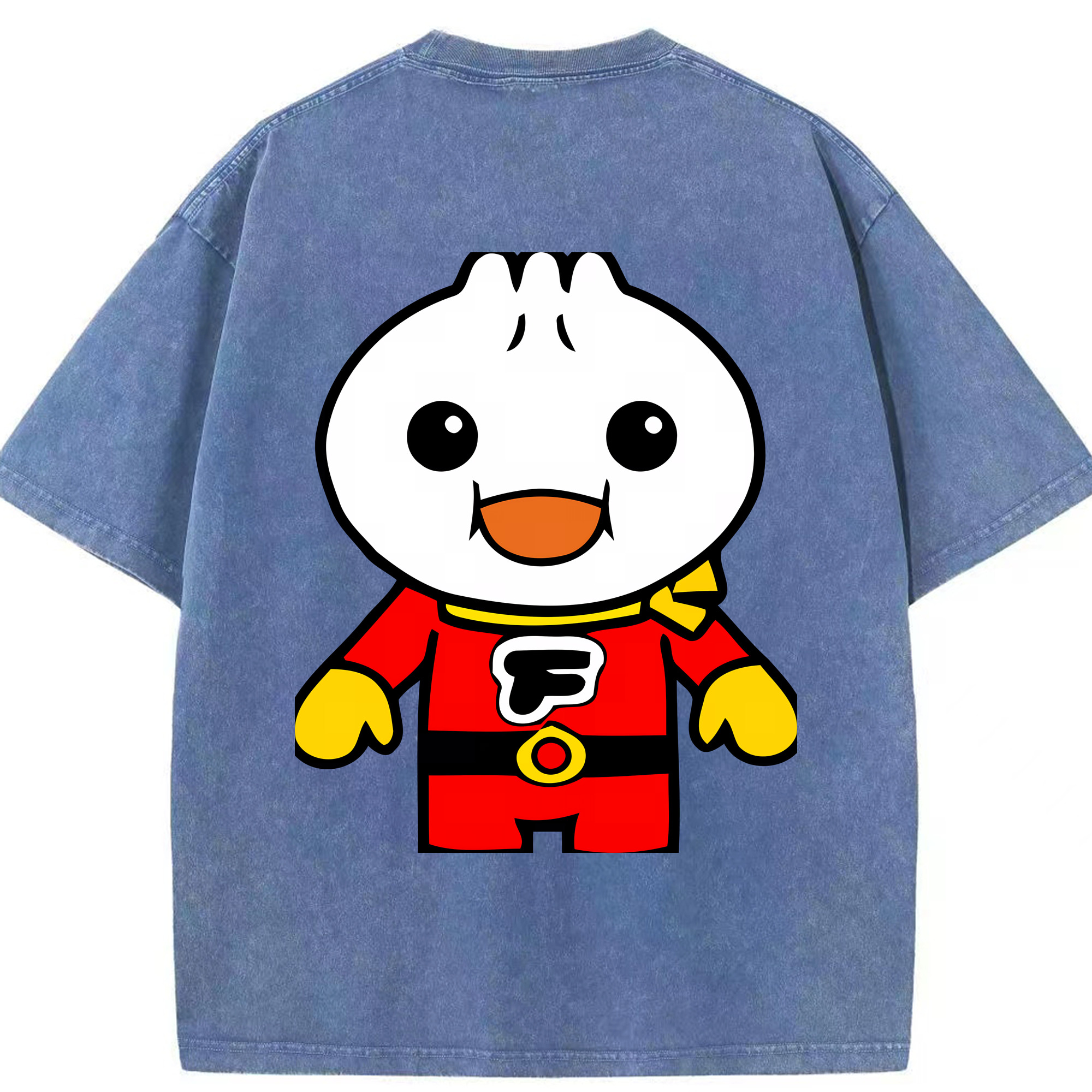 （画像用） アンパンマン Anpanman 綿100% ヴィンテージ風 半袖Tシャツ（背面プリント）