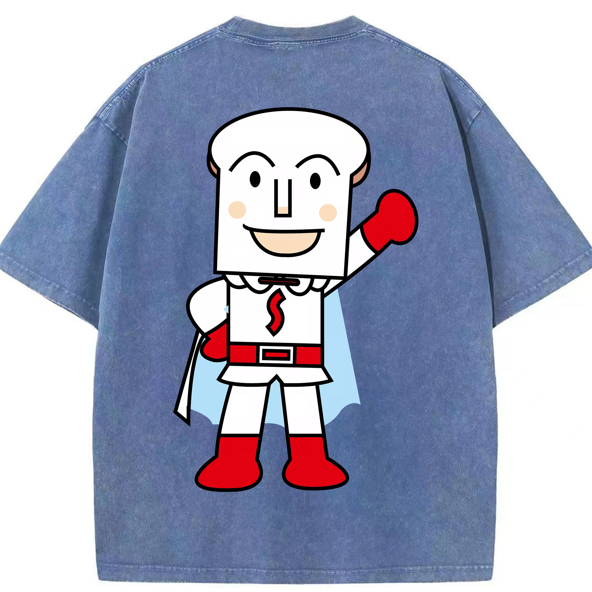 （画像用） アンパンマン Anpanman 綿100% ヴィンテージ風 半袖Tシャツ（背面プリント）