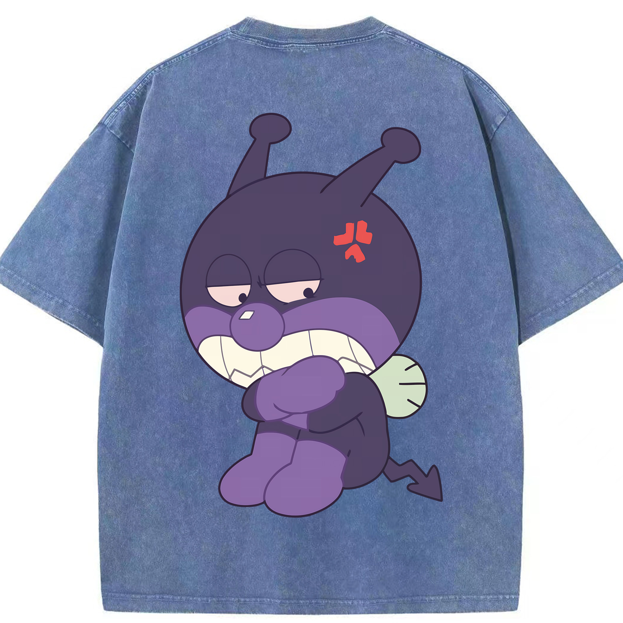 （画像用） アンパンマン Anpanman 綿100% ヴィンテージ風 半袖Tシャツ（背面プリント）