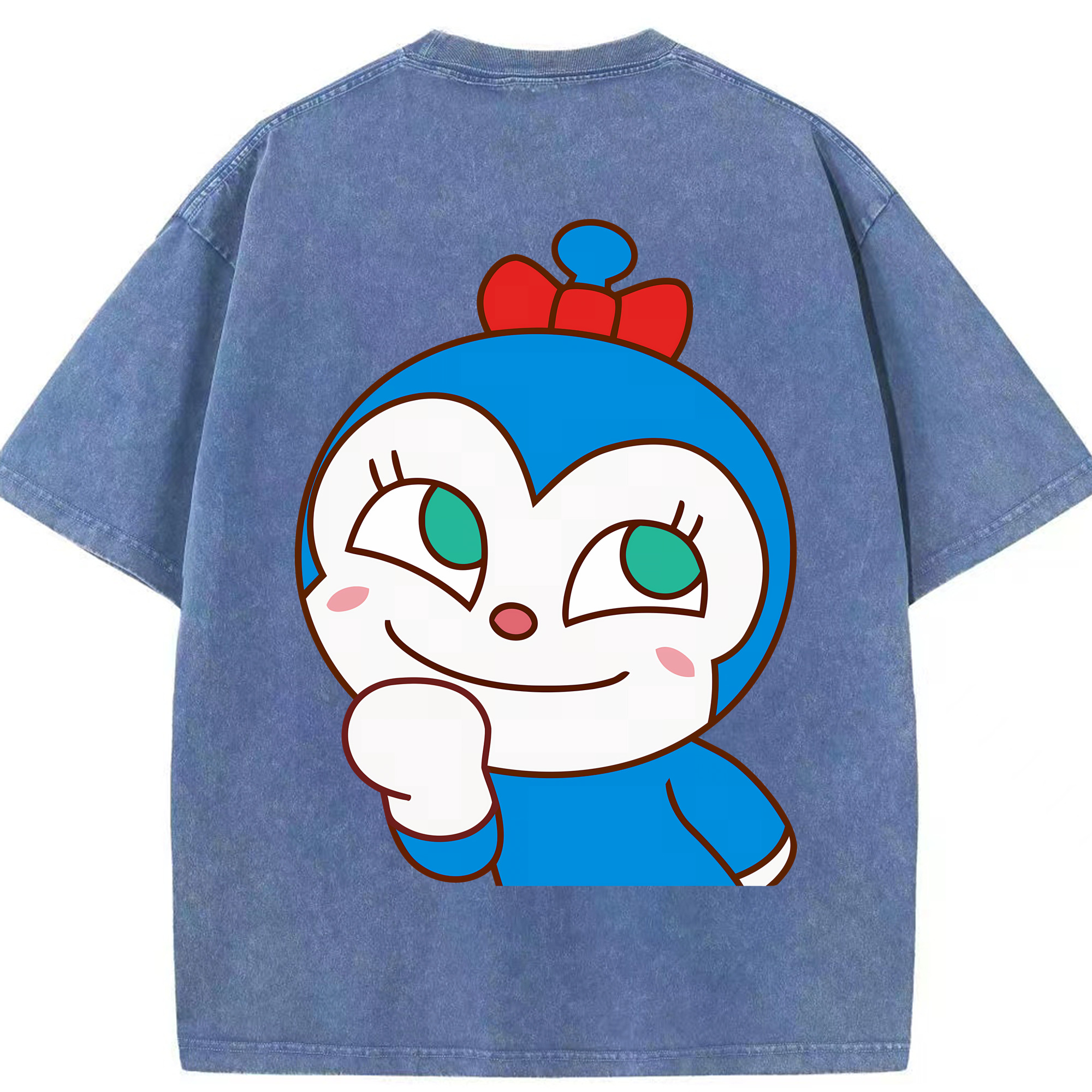 （画像用） アンパンマン Anpanman 綿100% ヴィンテージ風 半袖Tシャツ（背面プリント）