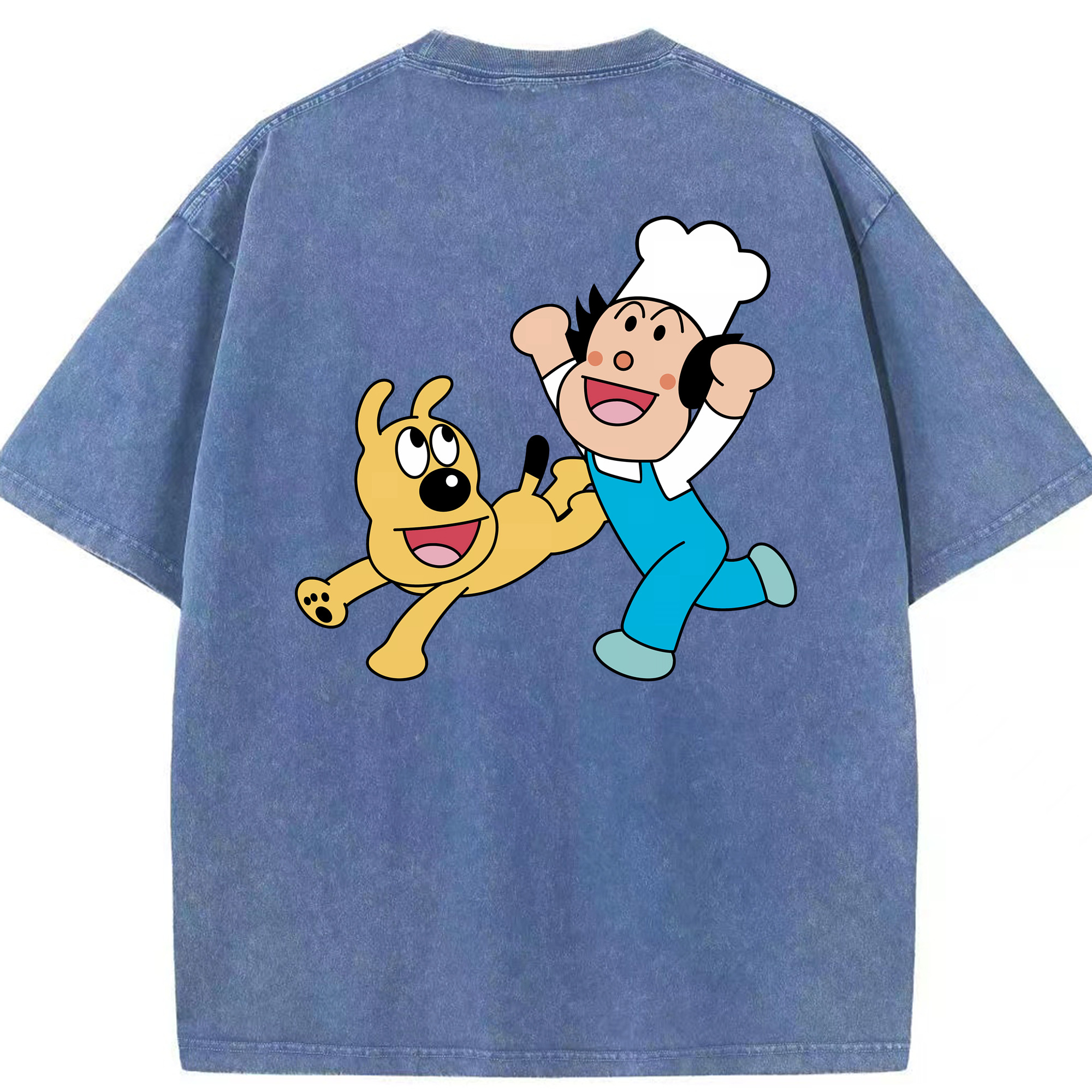 （画像用） アンパンマン Anpanman 綿100% ヴィンテージ風 半袖Tシャツ（背面プリント）