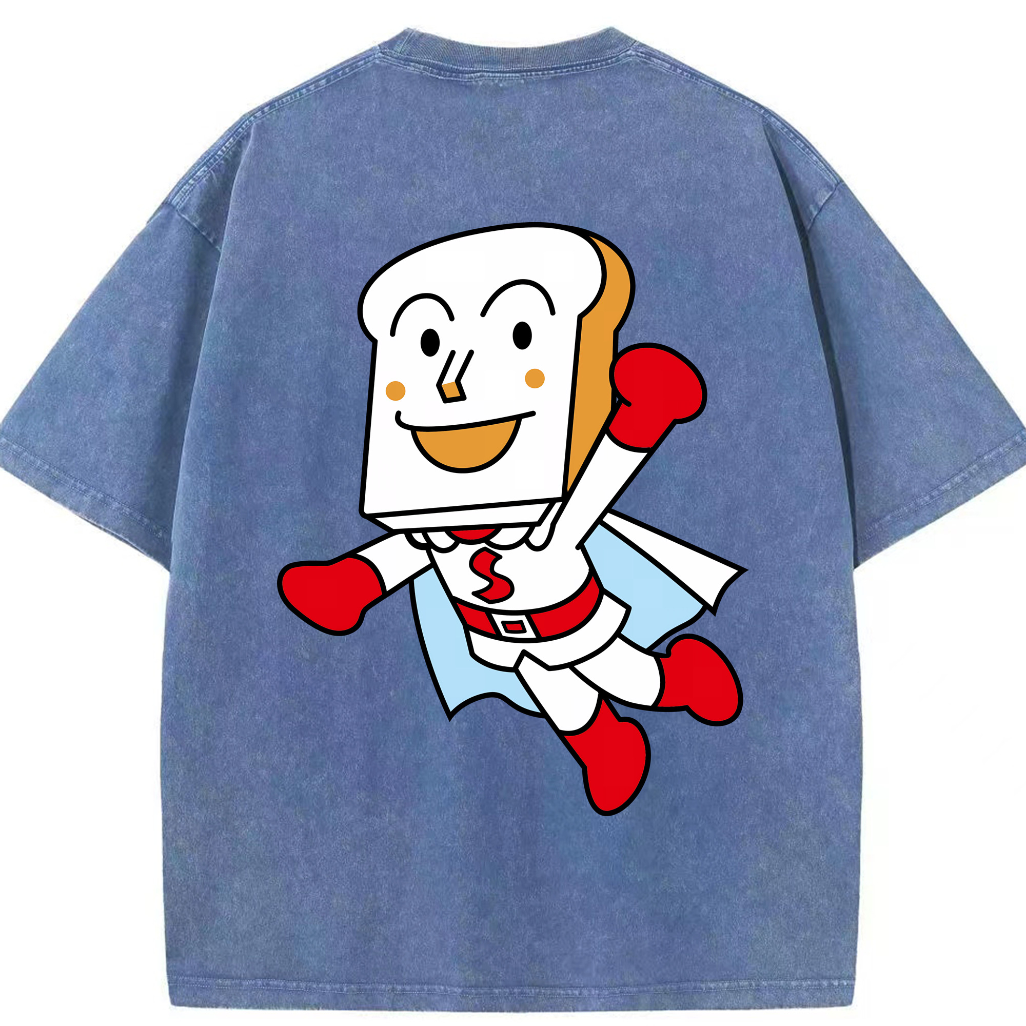 （画像用） アンパンマン Anpanman 綿100% ヴィンテージ風 半袖Tシャツ（背面プリント）