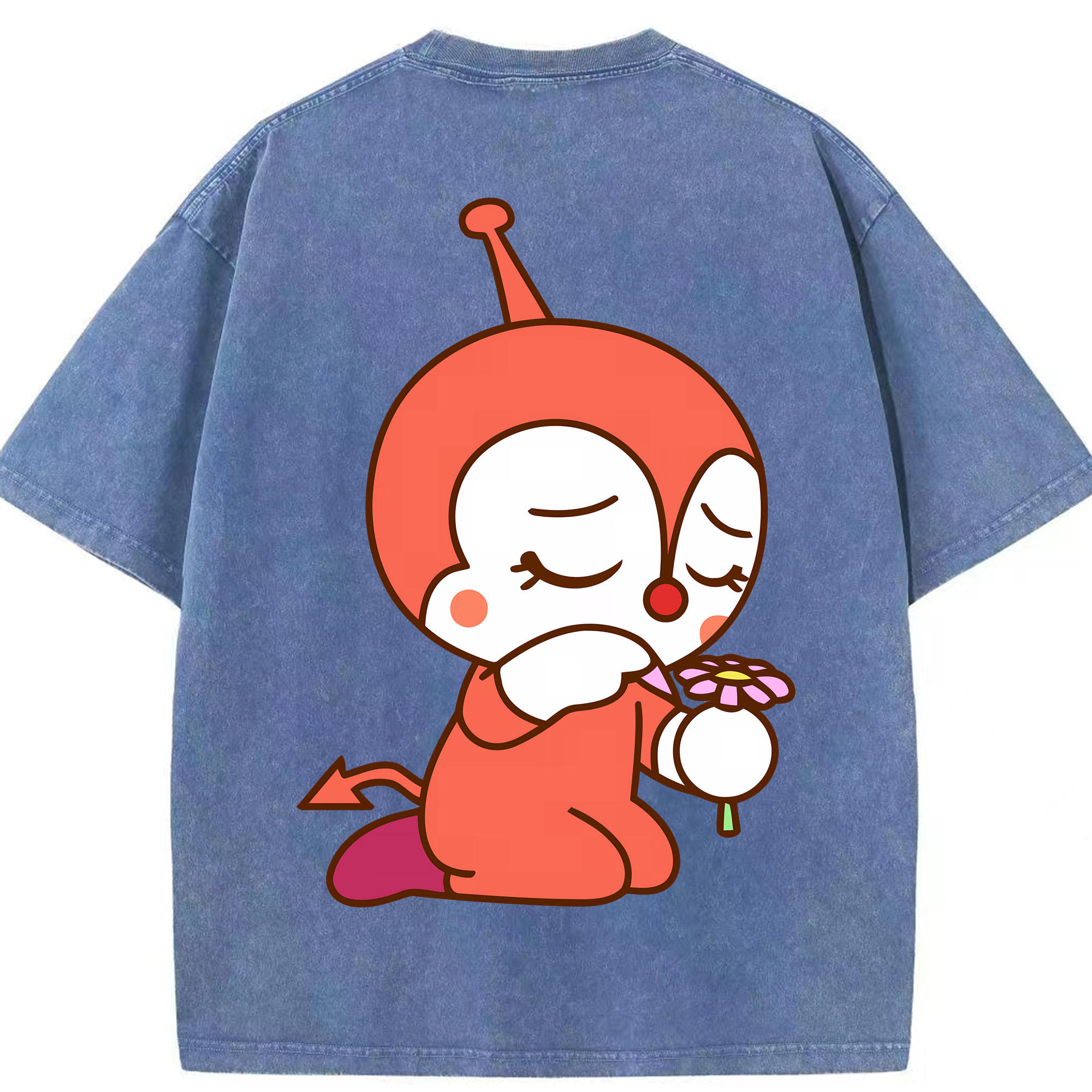 （画像用） アンパンマン Anpanman 綿100% ヴィンテージ風 半袖Tシャツ（背面プリント）
