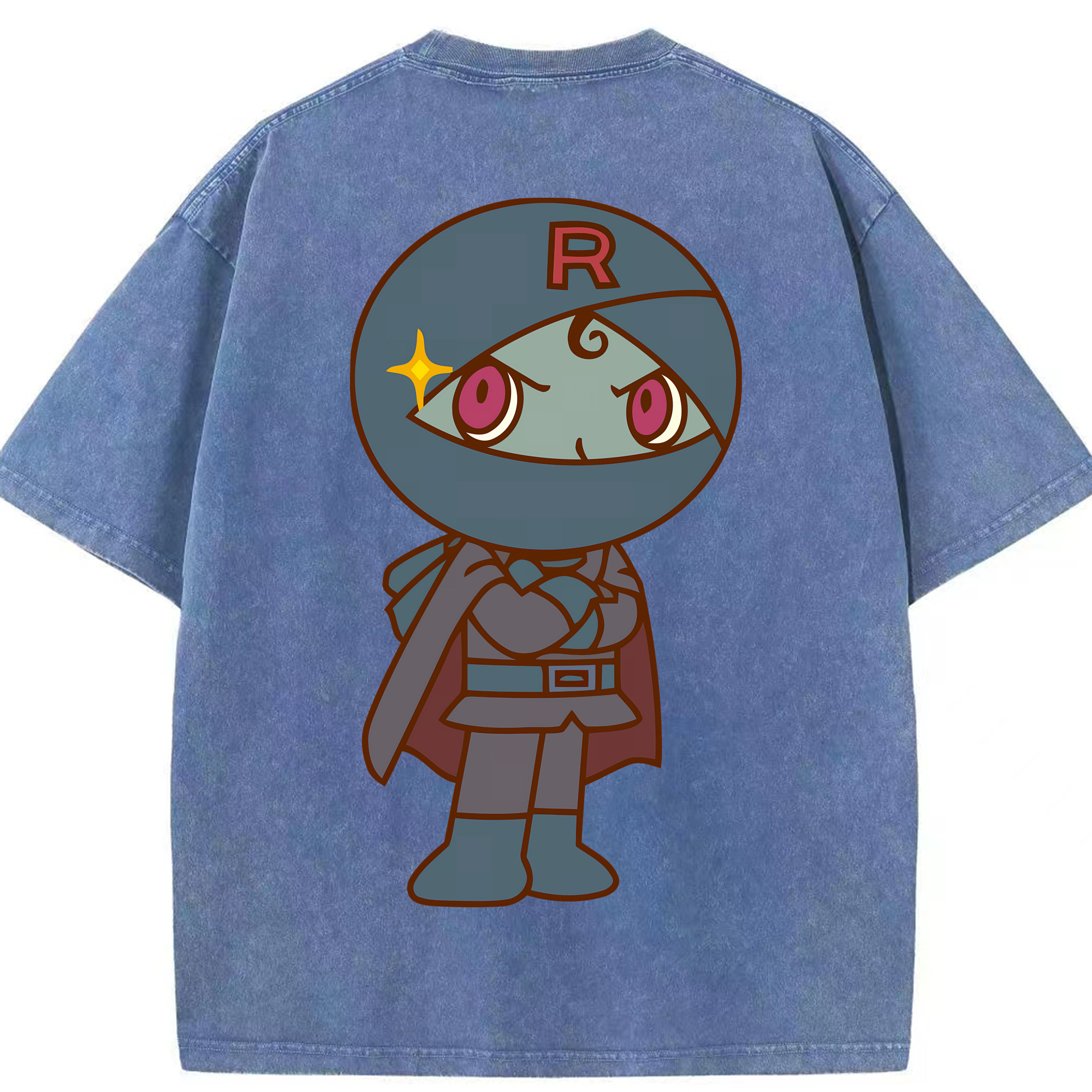 （画像用） アンパンマン Anpanman 綿100% ヴィンテージ風 半袖Tシャツ（背面プリント）