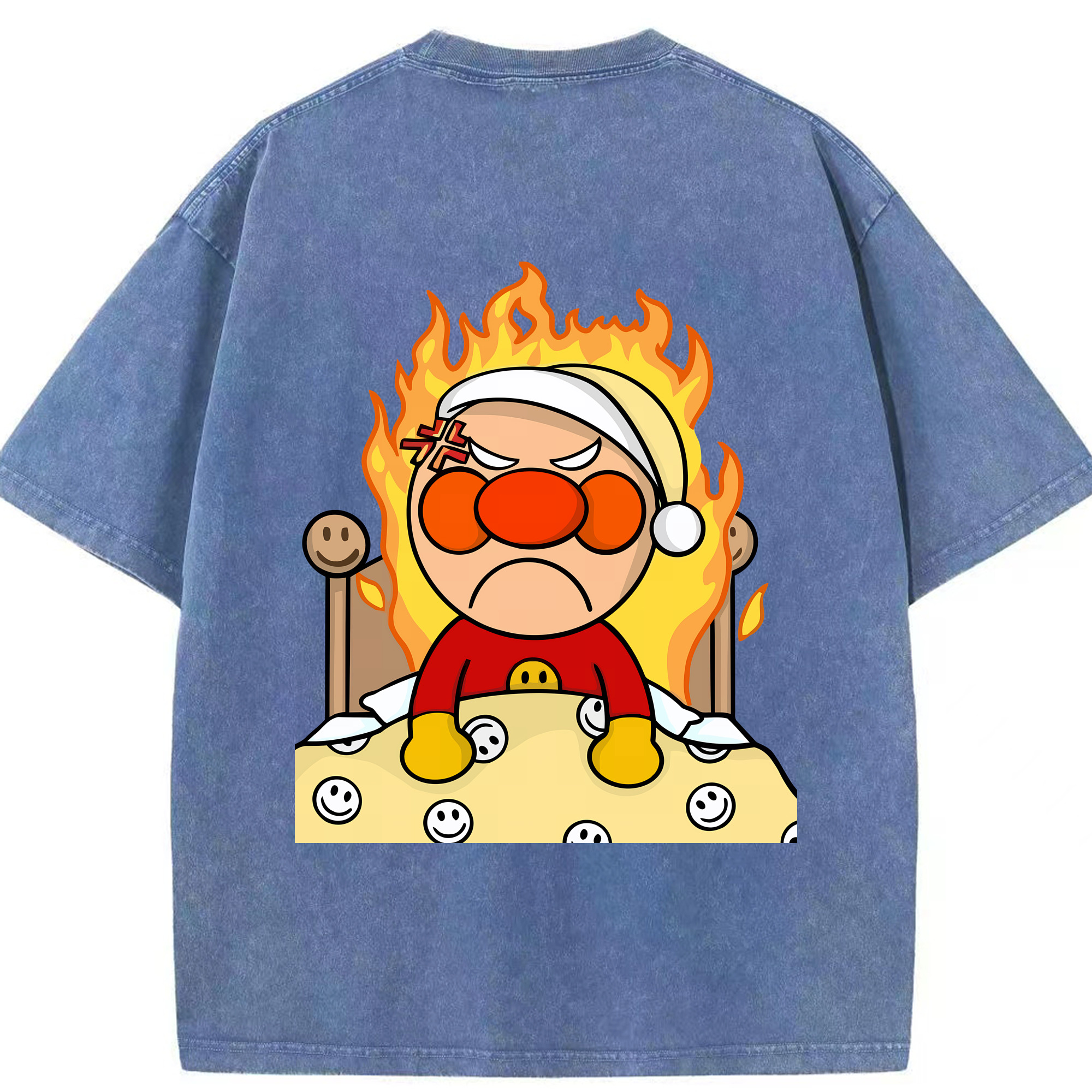 （画像用） アンパンマン Anpanman 綿100% ヴィンテージ風 半袖Tシャツ（背面プリント）