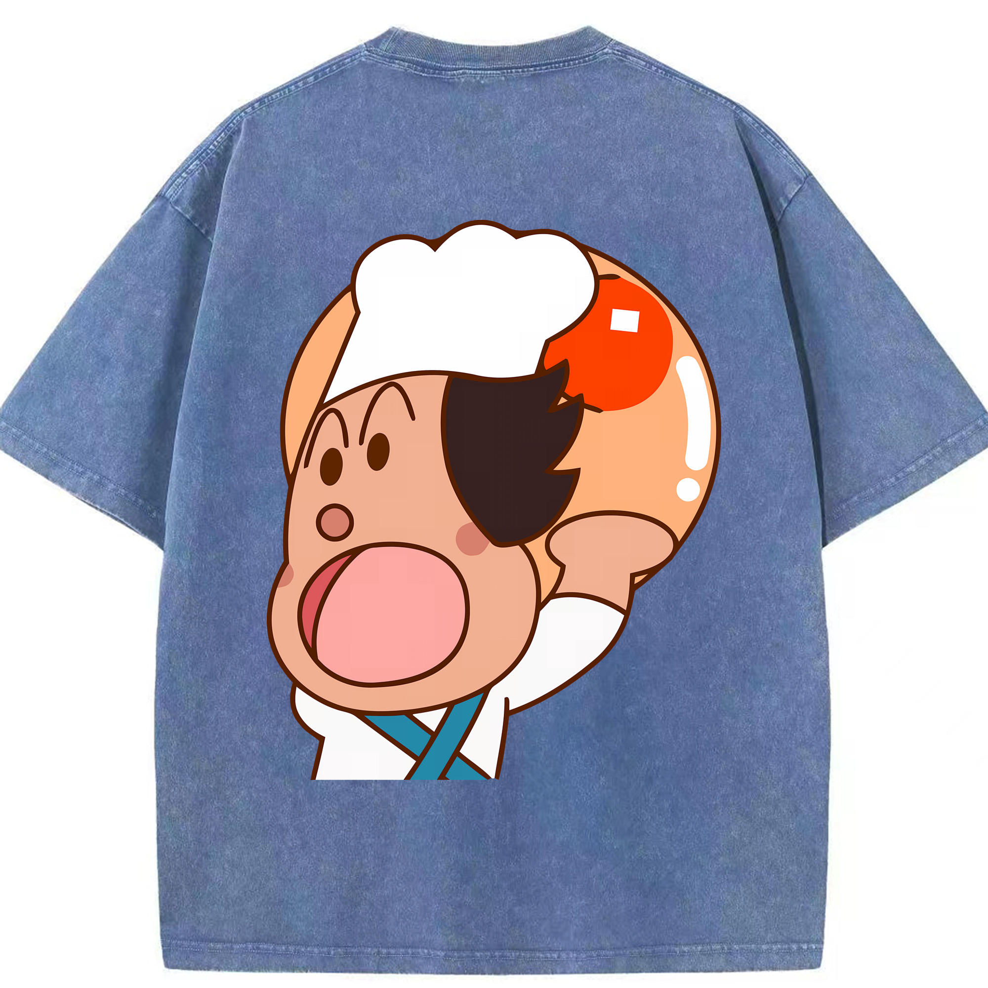 （画像用） アンパンマン Anpanman 綿100% ヴィンテージ風 半袖Tシャツ（背面プリント）