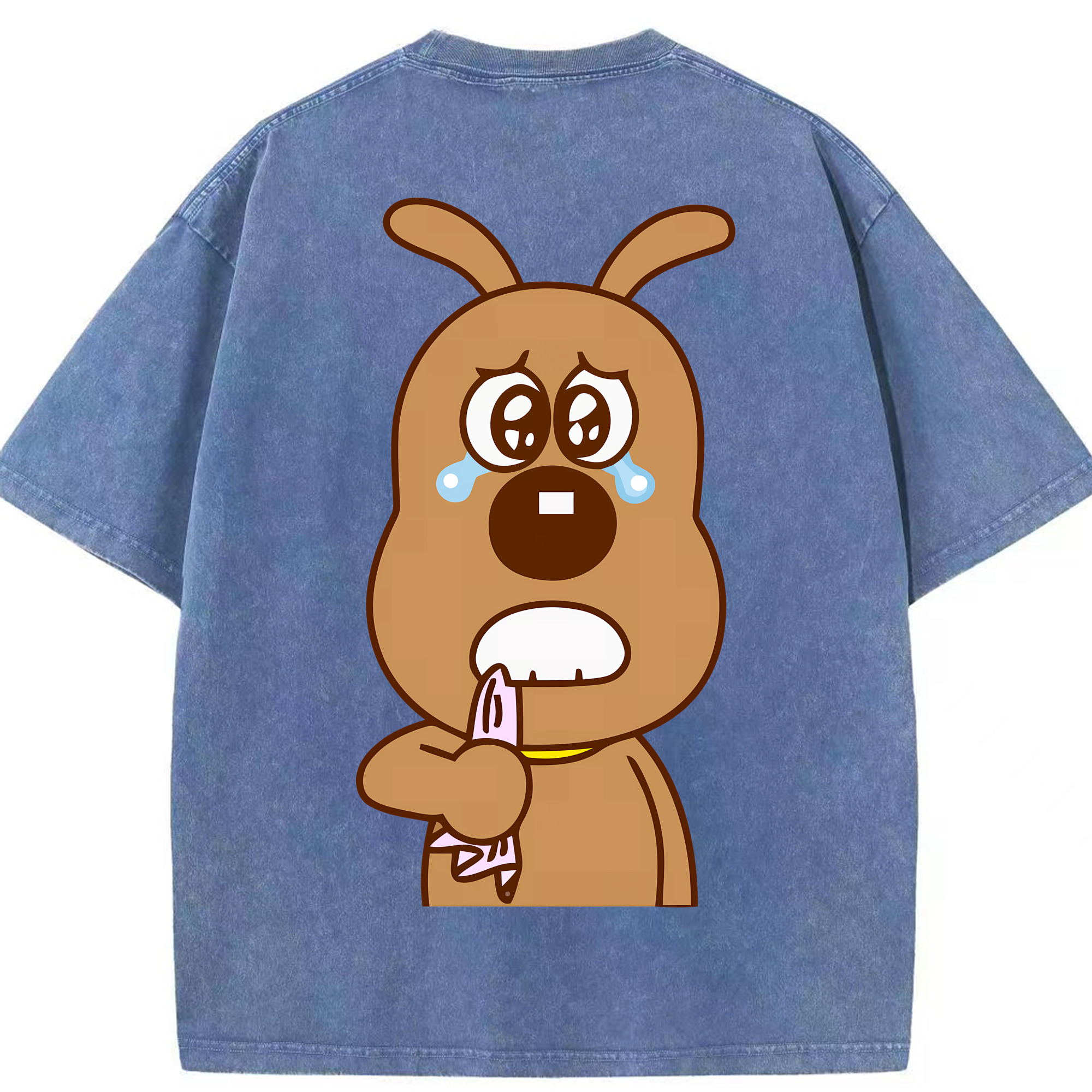 （画像用） アンパンマン Anpanman 綿100% ヴィンテージ風 半袖Tシャツ（背面プリント）