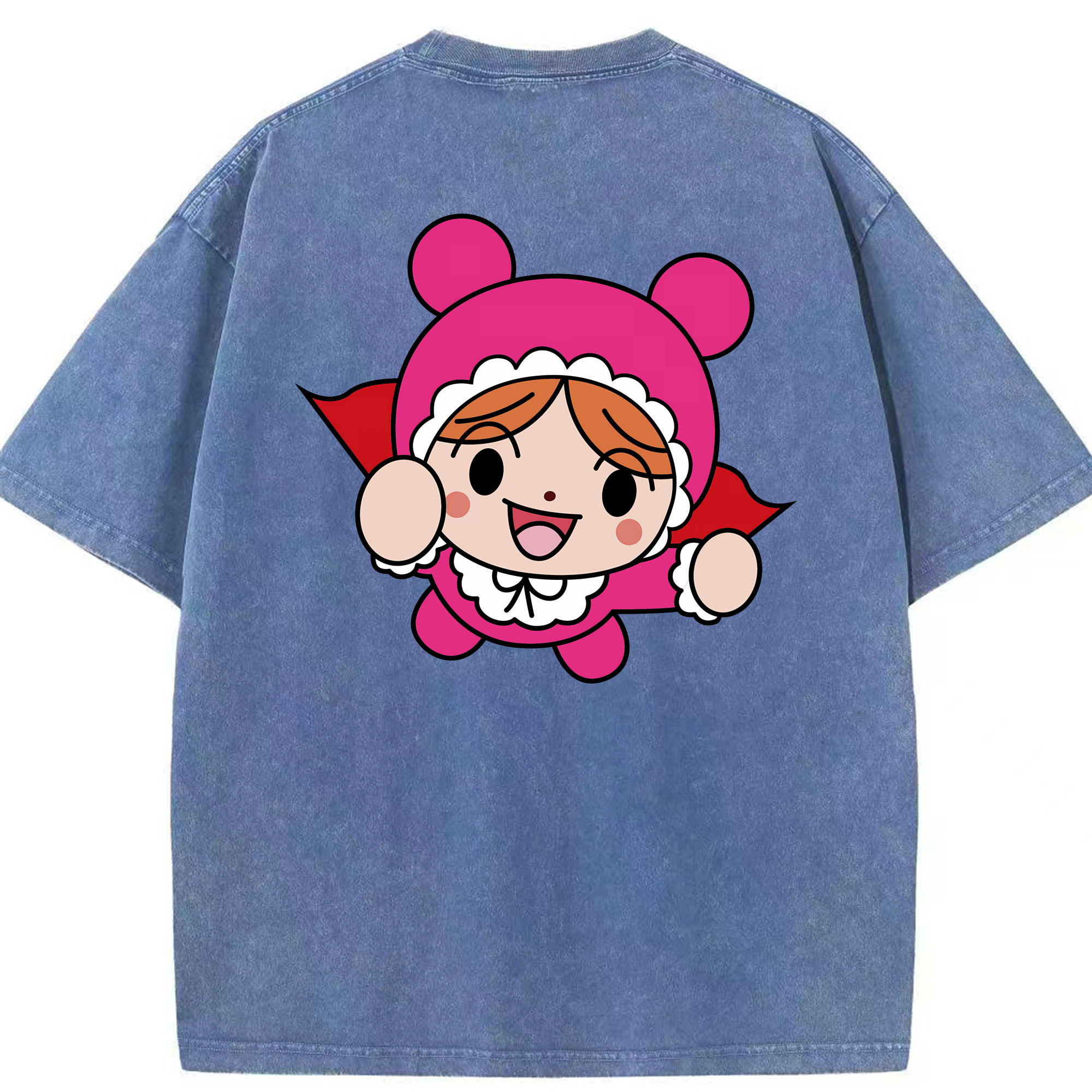 （画像用） アンパンマン Anpanman 綿100% ヴィンテージ風 半袖Tシャツ（背面プリント）