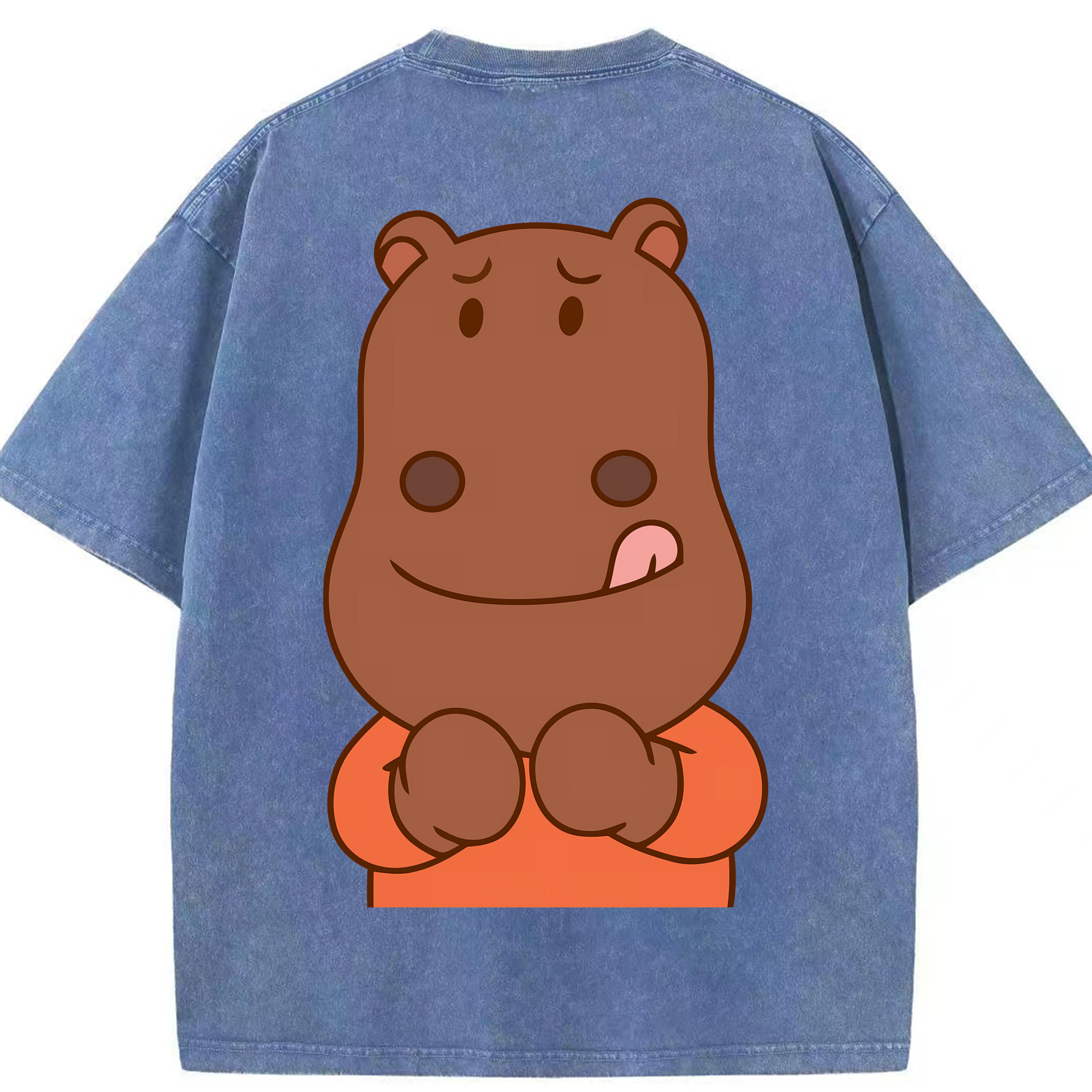 （画像用） アンパンマン Anpanman 綿100% ヴィンテージ風 半袖Tシャツ（背面プリント）