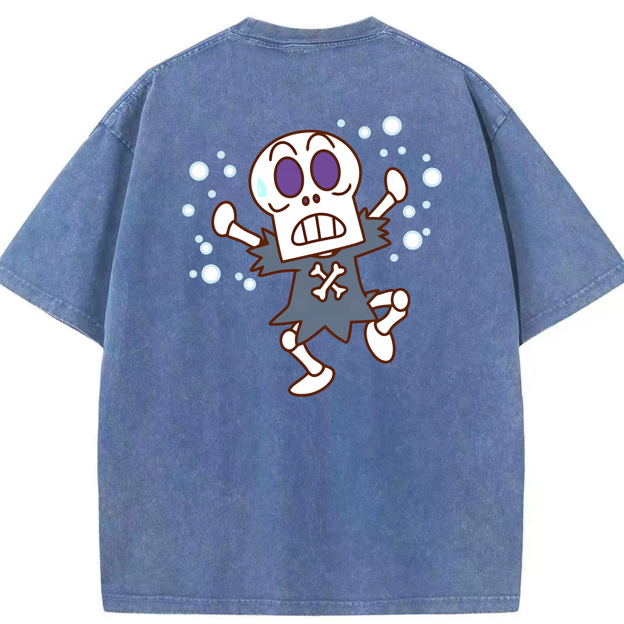 （画像用） アンパンマン Anpanman 綿100% ヴィンテージ風 半袖Tシャツ（背面プリント）