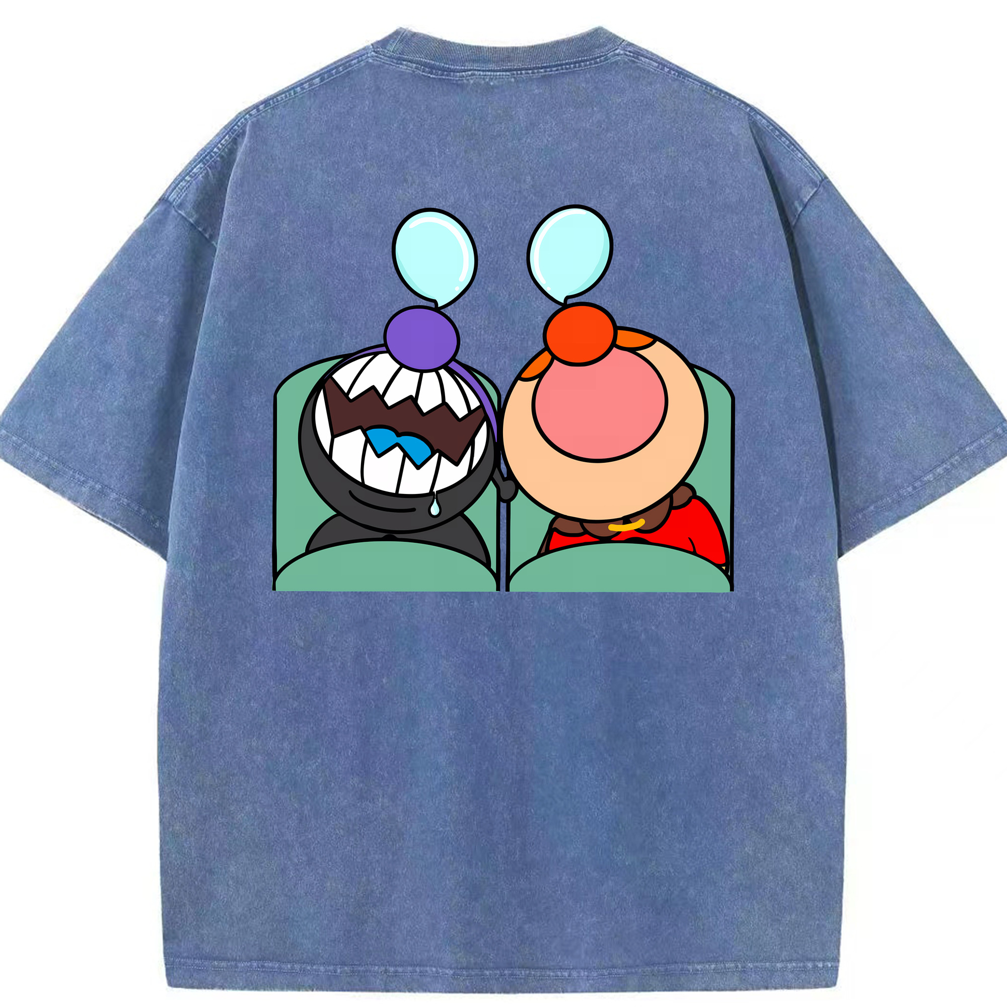 （画像用） アンパンマン Anpanman 綿100% ヴィンテージ風 半袖Tシャツ（背面プリント）