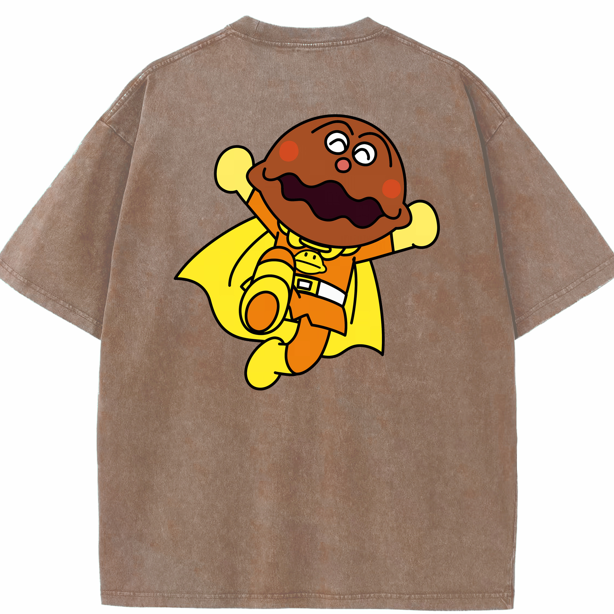 （画像用） アンパンマン Anpanman 綿100% ヴィンテージ風 半袖Tシャツ（背面プリント）