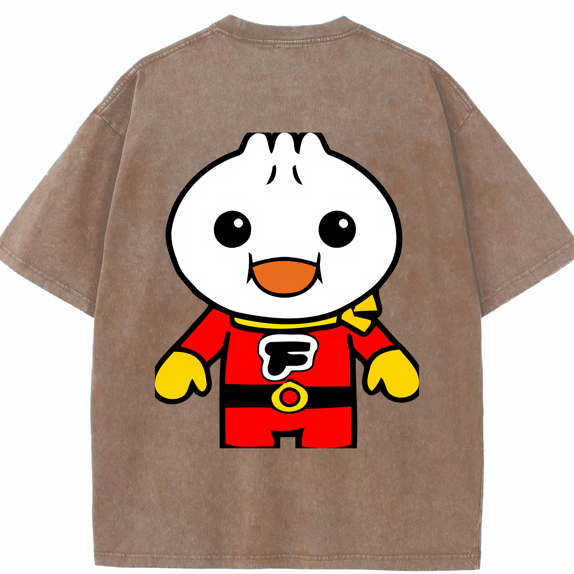 （画像用） アンパンマン Anpanman 綿100% ヴィンテージ風 半袖Tシャツ（背面プリント）