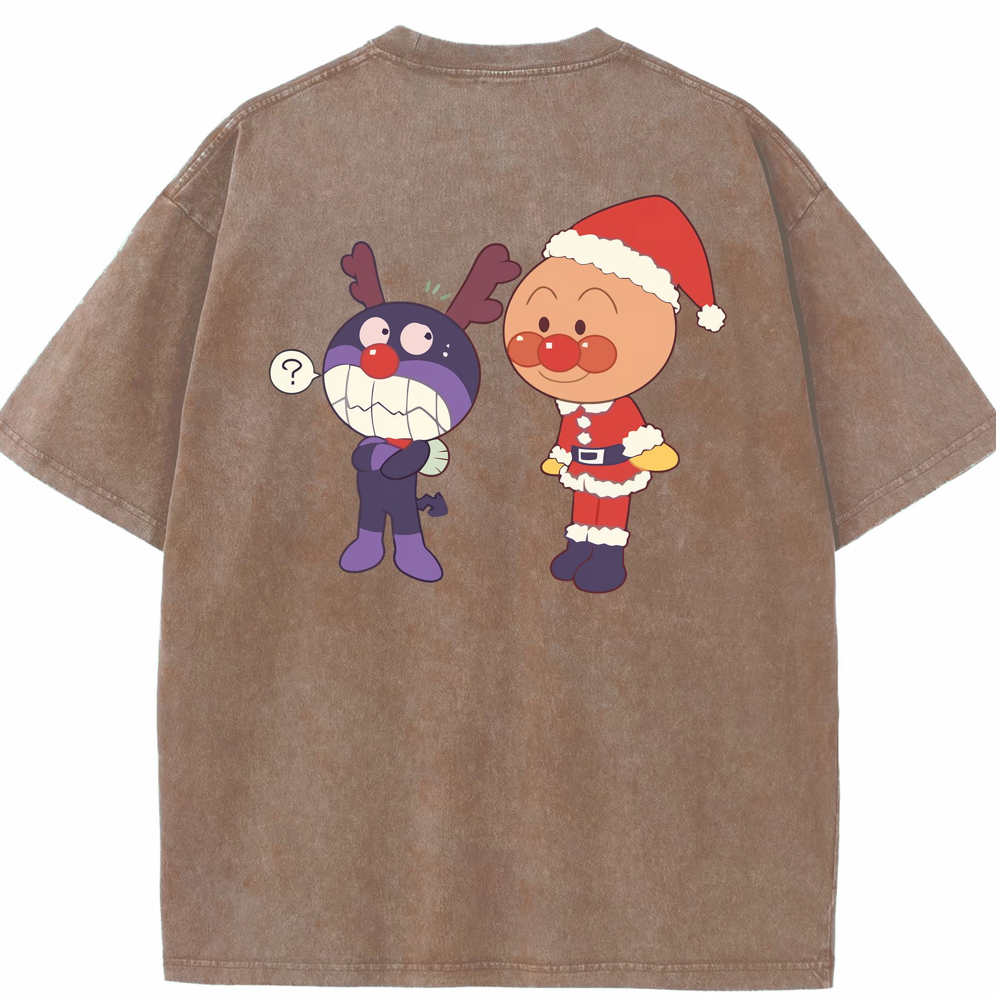 （画像用） アンパンマン Anpanman 綿100% ヴィンテージ風 半袖Tシャツ（背面プリント）