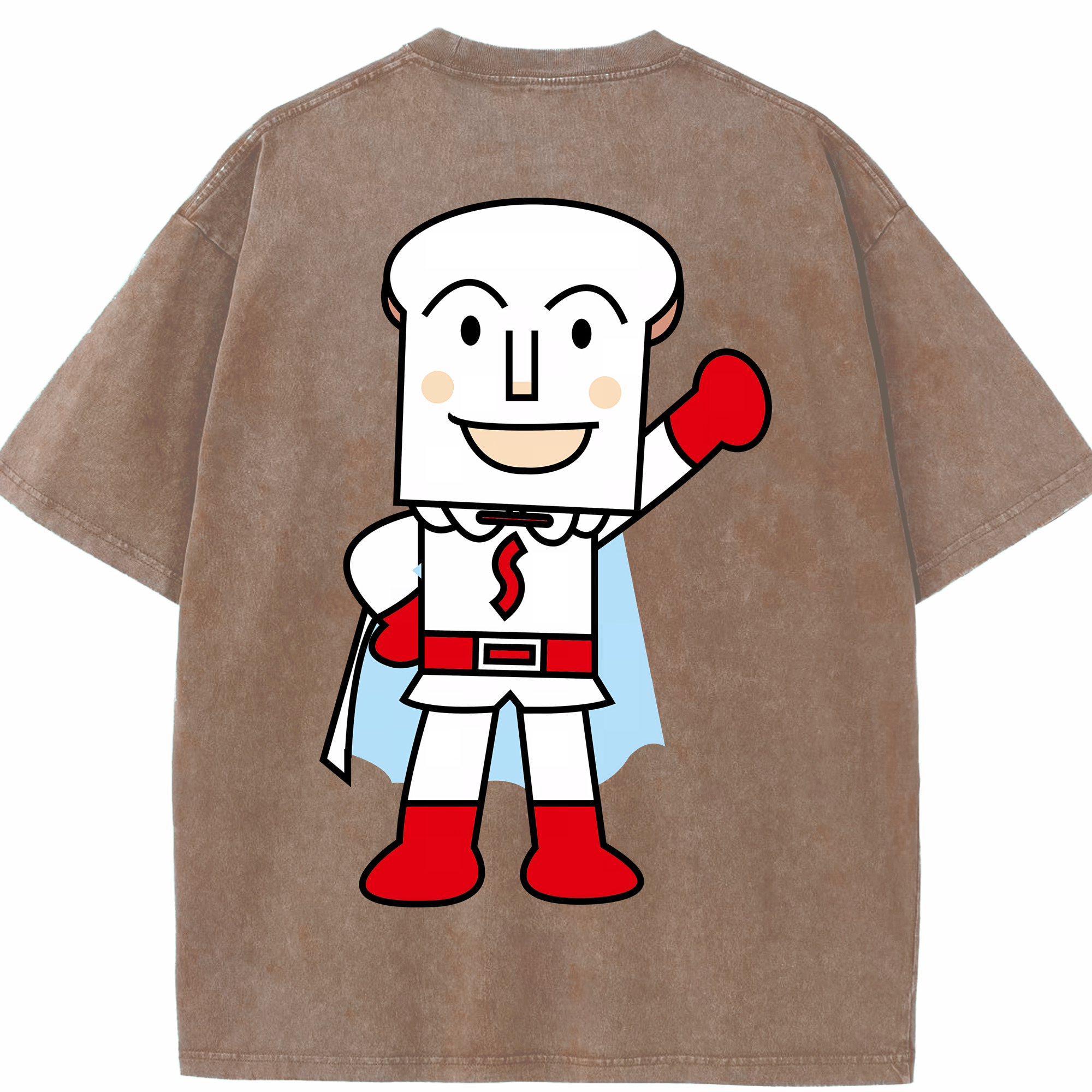 （画像用） アンパンマン Anpanman 綿100% ヴィンテージ風 半袖Tシャツ（背面プリント）
