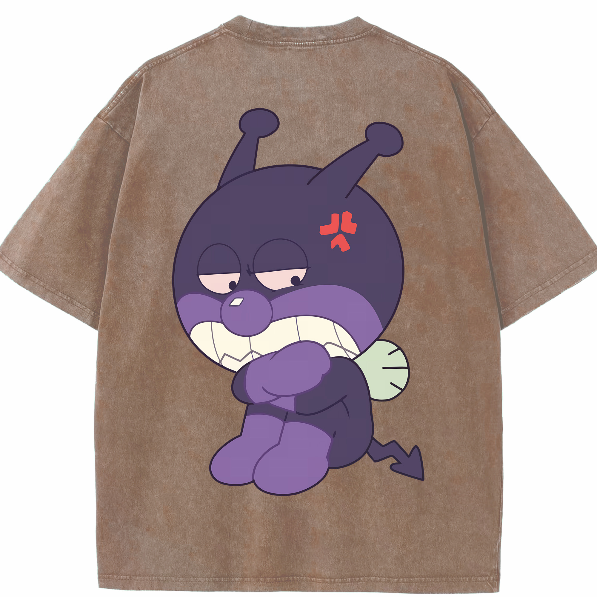 （画像用） アンパンマン Anpanman 綿100% ヴィンテージ風 半袖Tシャツ（背面プリント）