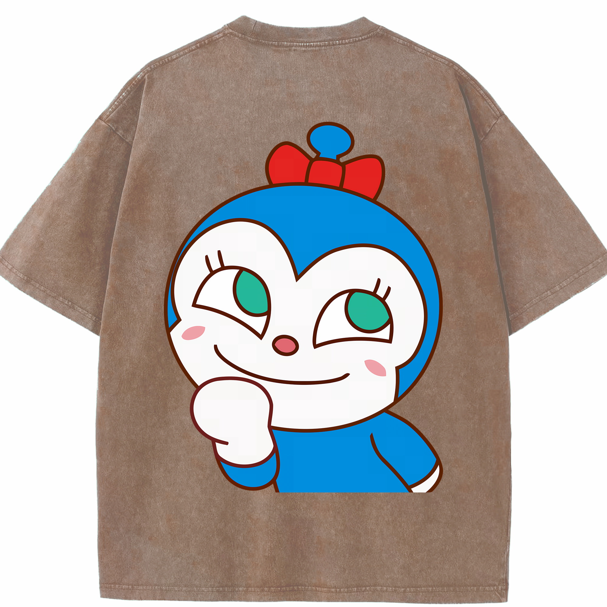 （画像用） アンパンマン Anpanman 綿100% ヴィンテージ風 半袖Tシャツ（背面プリント）