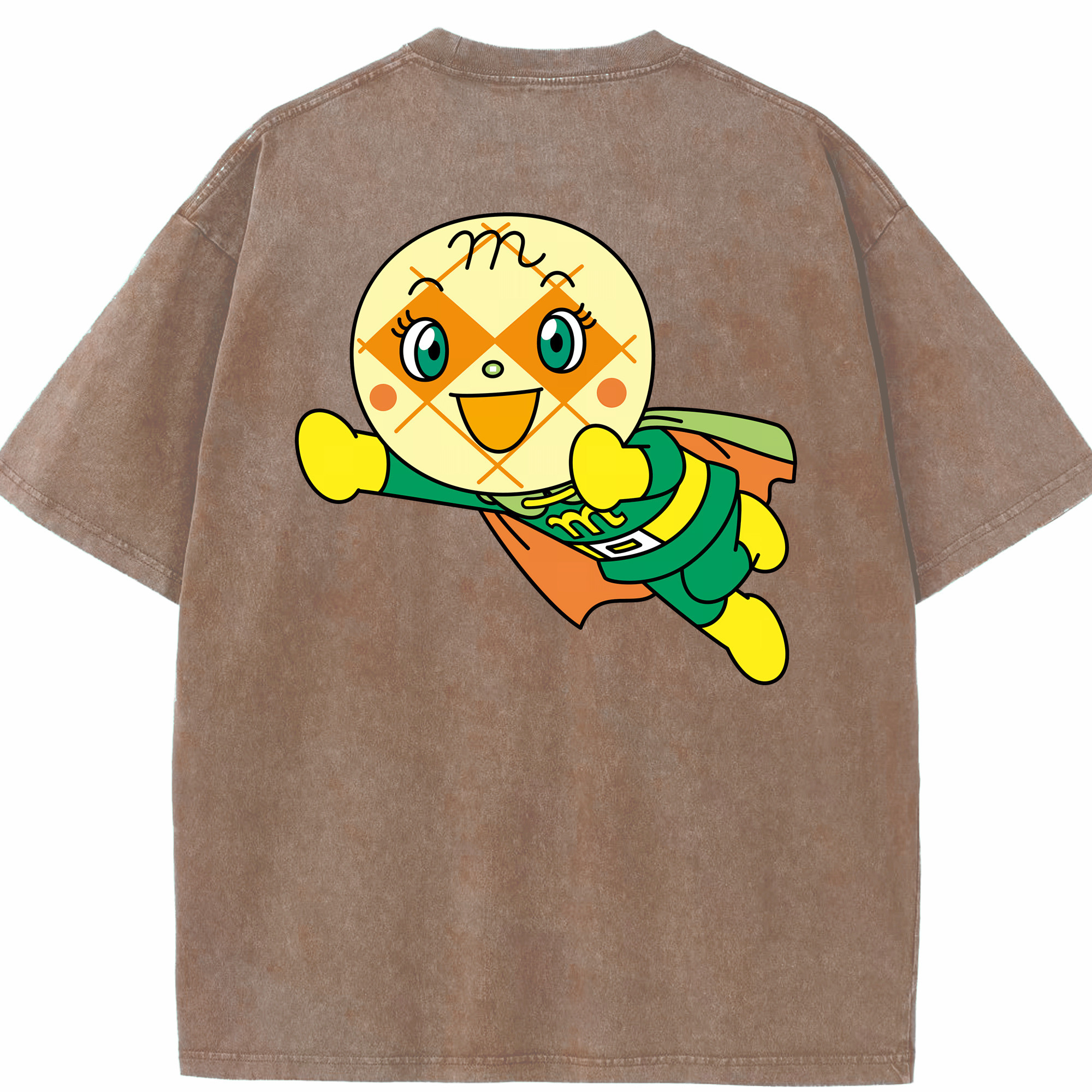 （画像用） アンパンマン Anpanman 綿100% ヴィンテージ風 半袖Tシャツ（背面プリント）