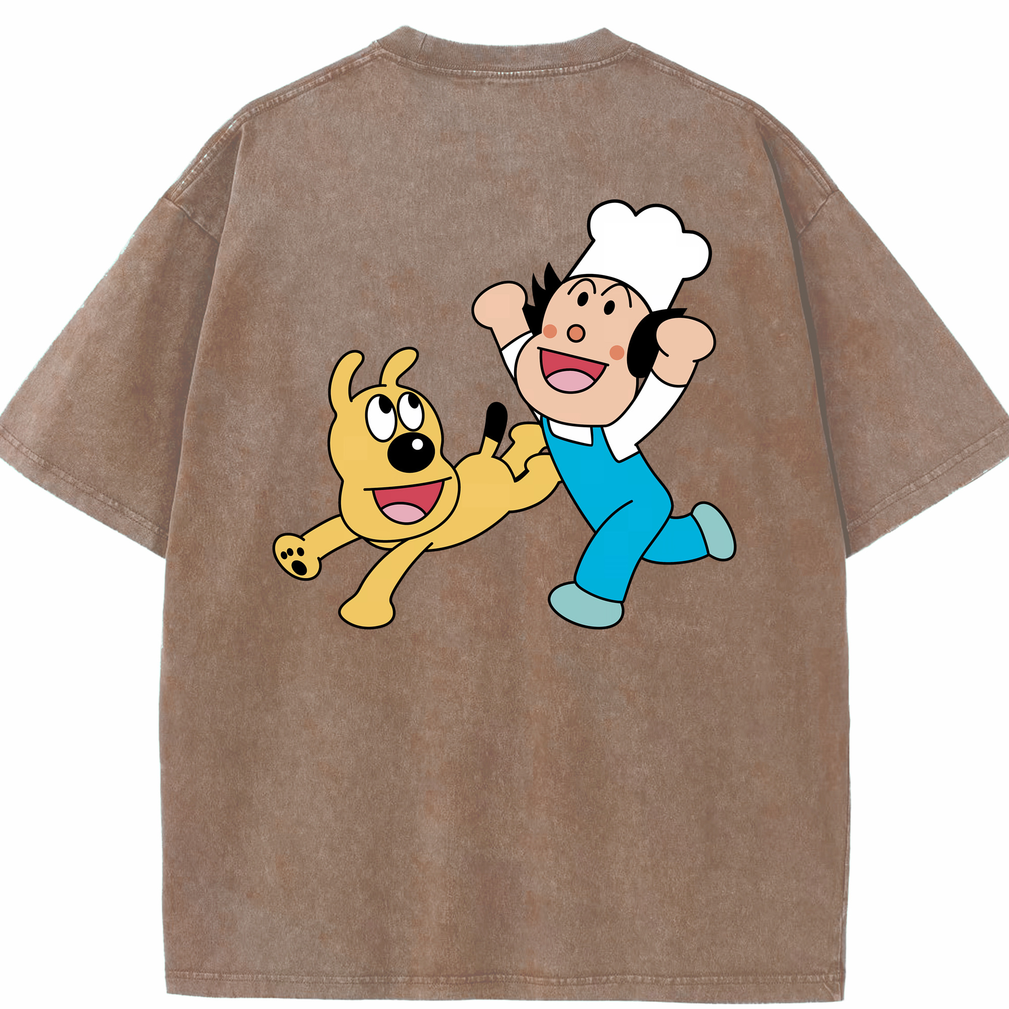（画像用） アンパンマン Anpanman 綿100% ヴィンテージ風 半袖Tシャツ（背面プリント）