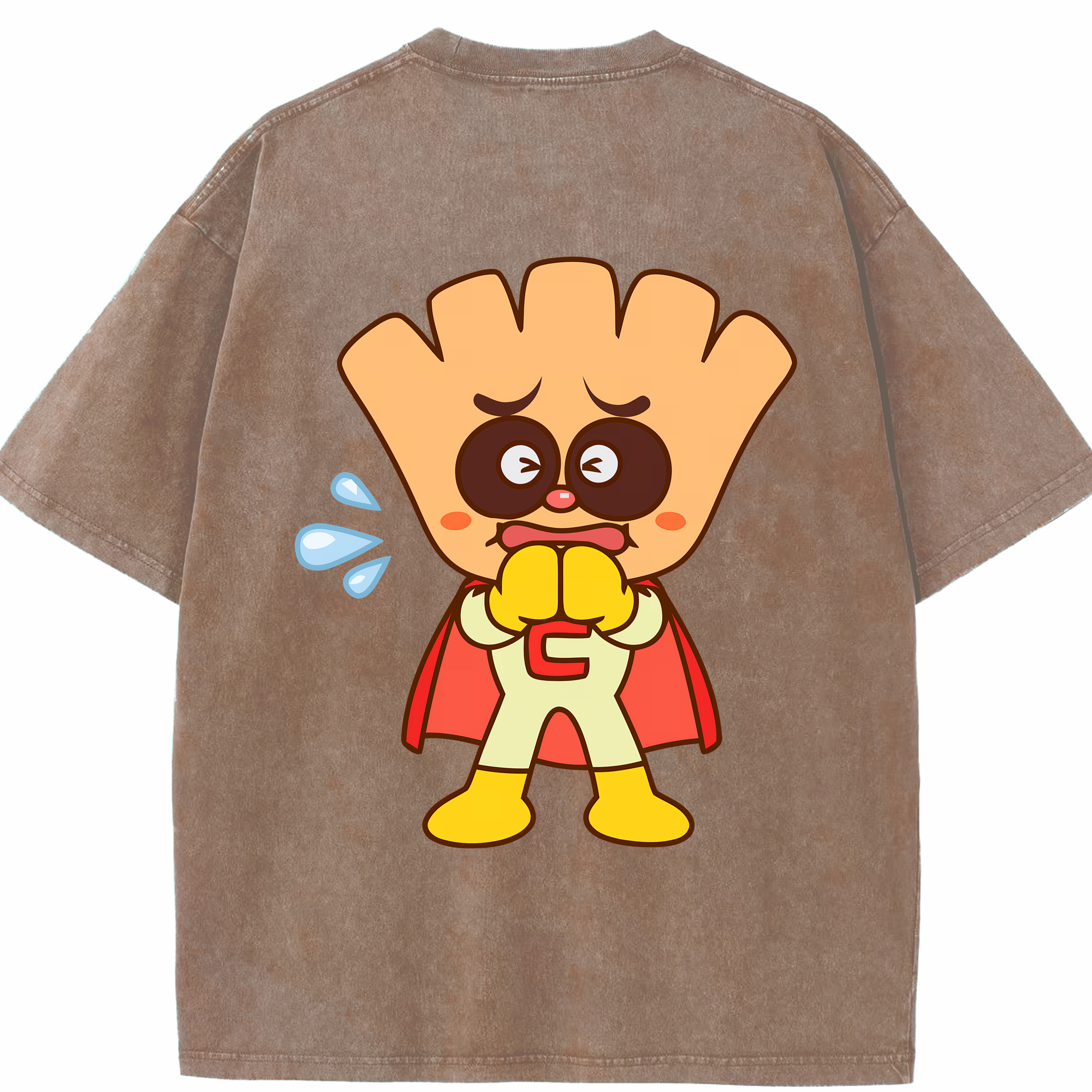 （画像用） アンパンマン Anpanman 綿100% ヴィンテージ風 半袖Tシャツ（背面プリント）