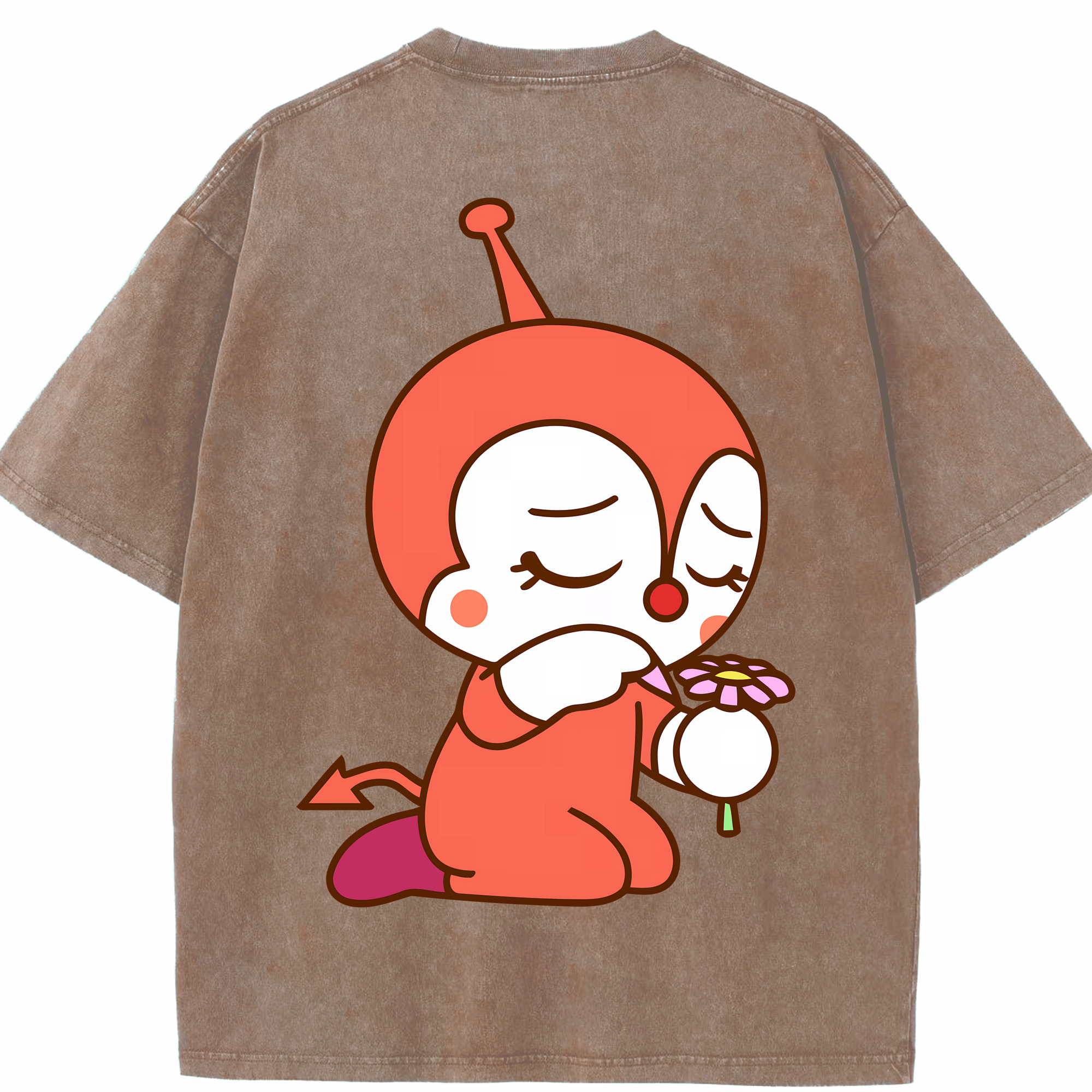 （画像用） アンパンマン Anpanman 綿100% ヴィンテージ風 半袖Tシャツ（背面プリント）