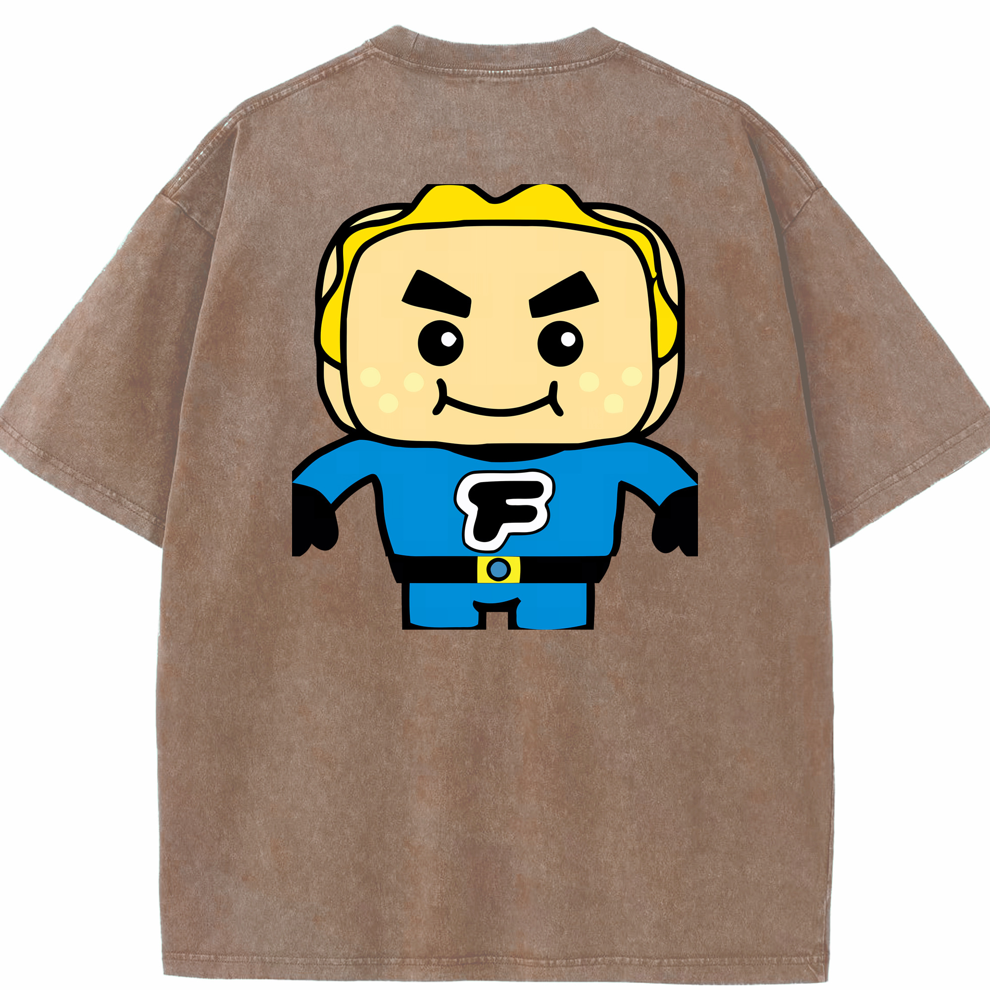 （画像用） アンパンマン Anpanman 綿100% ヴィンテージ風 半袖Tシャツ（背面プリント）