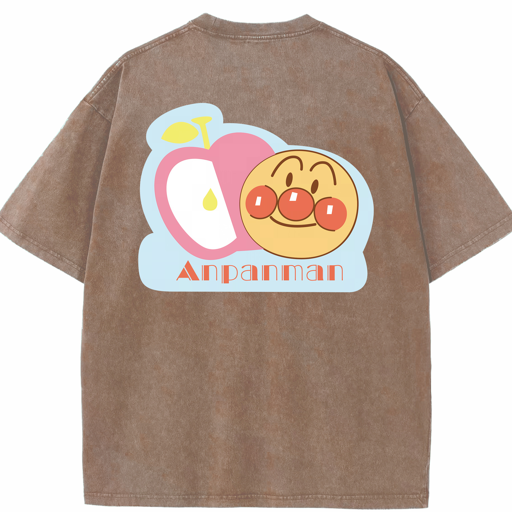 （画像用） アンパンマン Anpanman 綿100% ヴィンテージ風 半袖Tシャツ（背面プリント）
