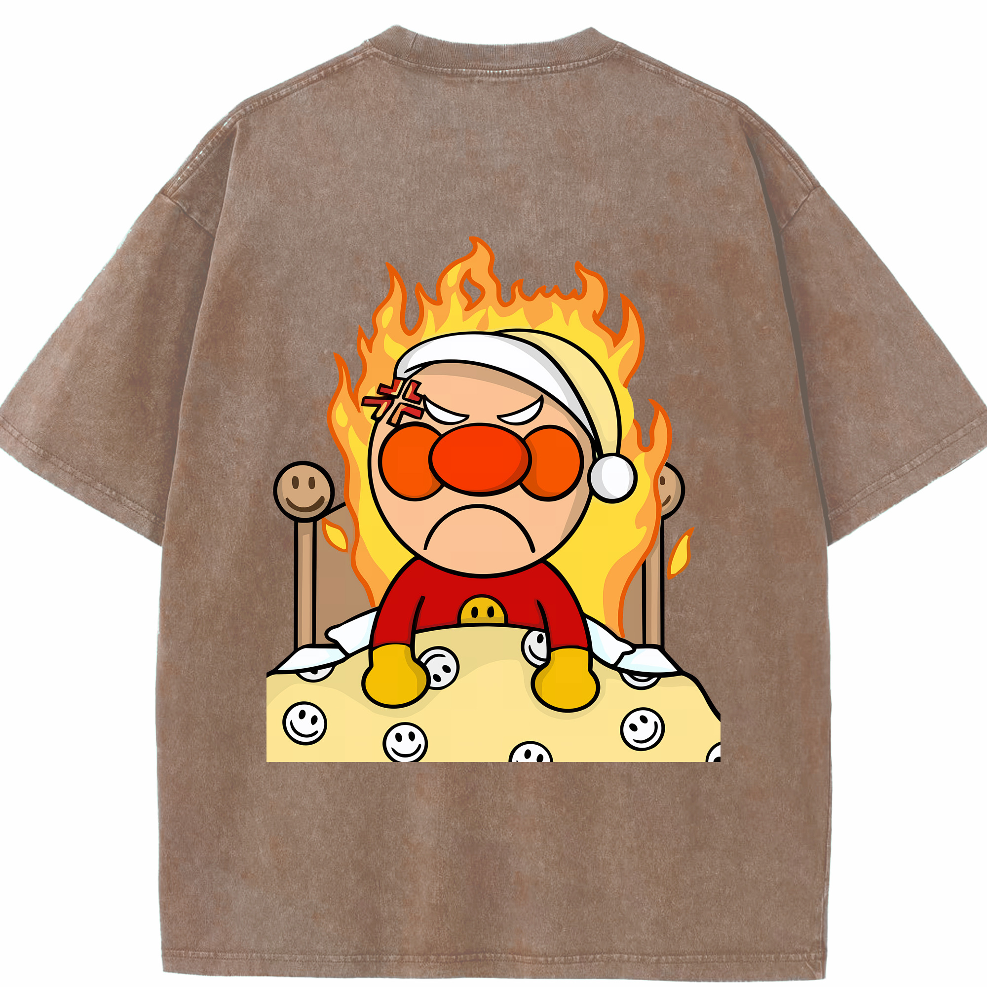 （画像用） アンパンマン Anpanman 綿100% ヴィンテージ風 半袖Tシャツ（背面プリント）