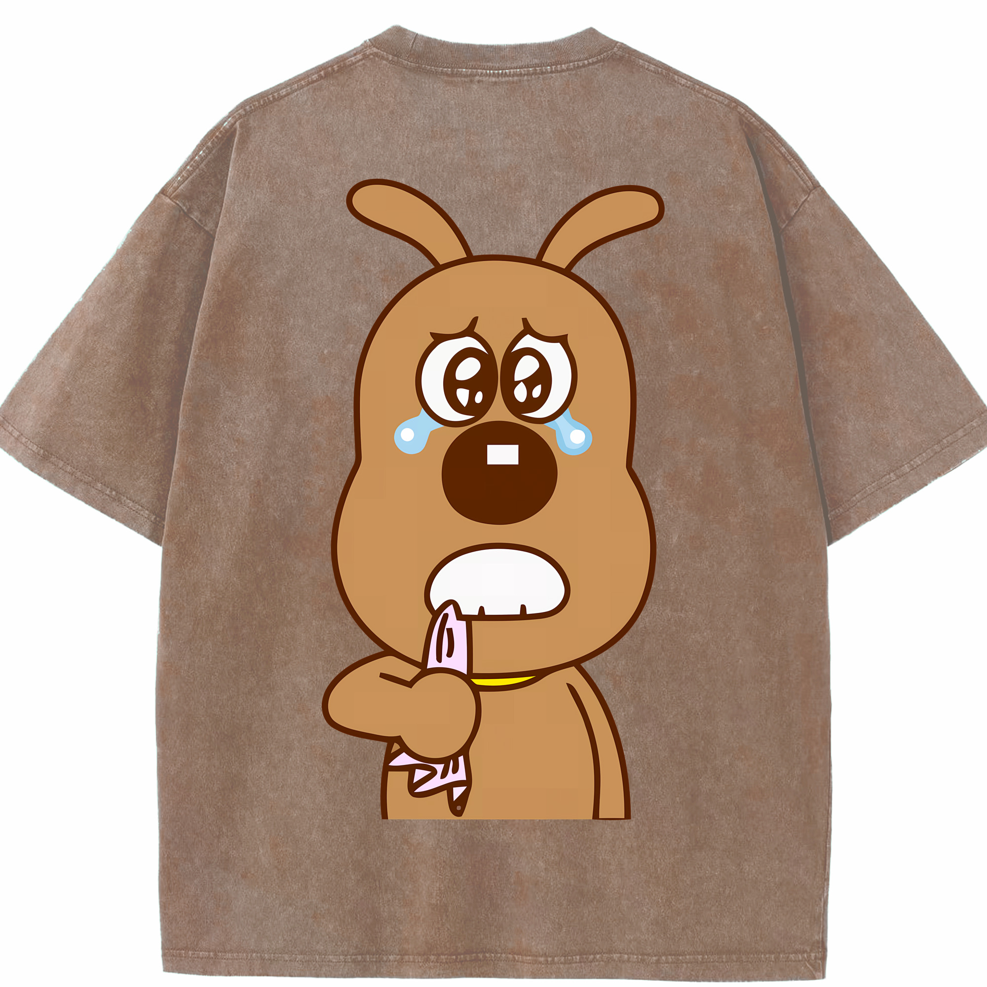 （画像用） アンパンマン Anpanman 綿100% ヴィンテージ風 半袖Tシャツ（背面プリント）