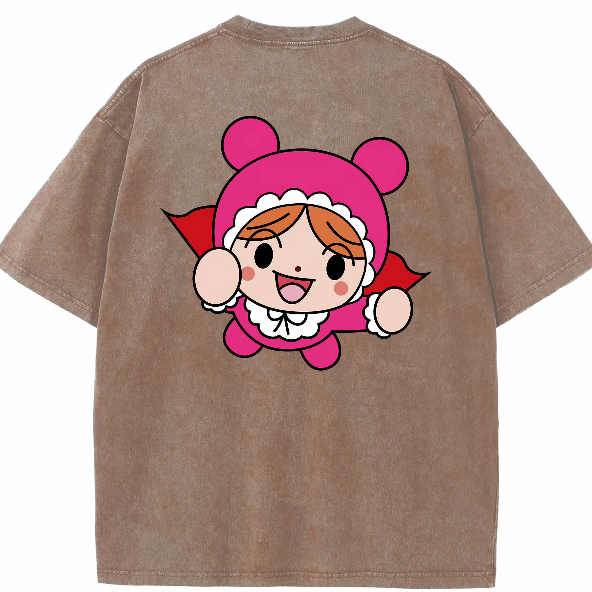 （画像用） アンパンマン Anpanman 綿100% ヴィンテージ風 半袖Tシャツ（背面プリント）
