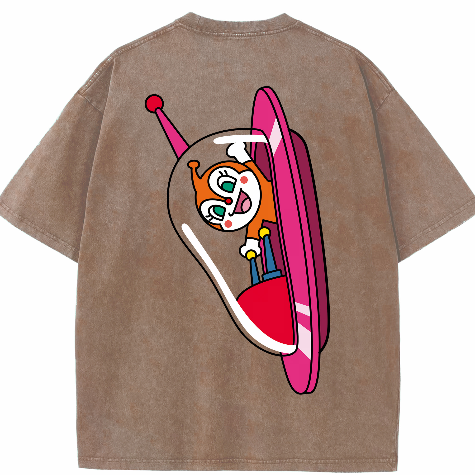 （画像用） アンパンマン Anpanman 綿100% ヴィンテージ風 半袖Tシャツ（背面プリント）
