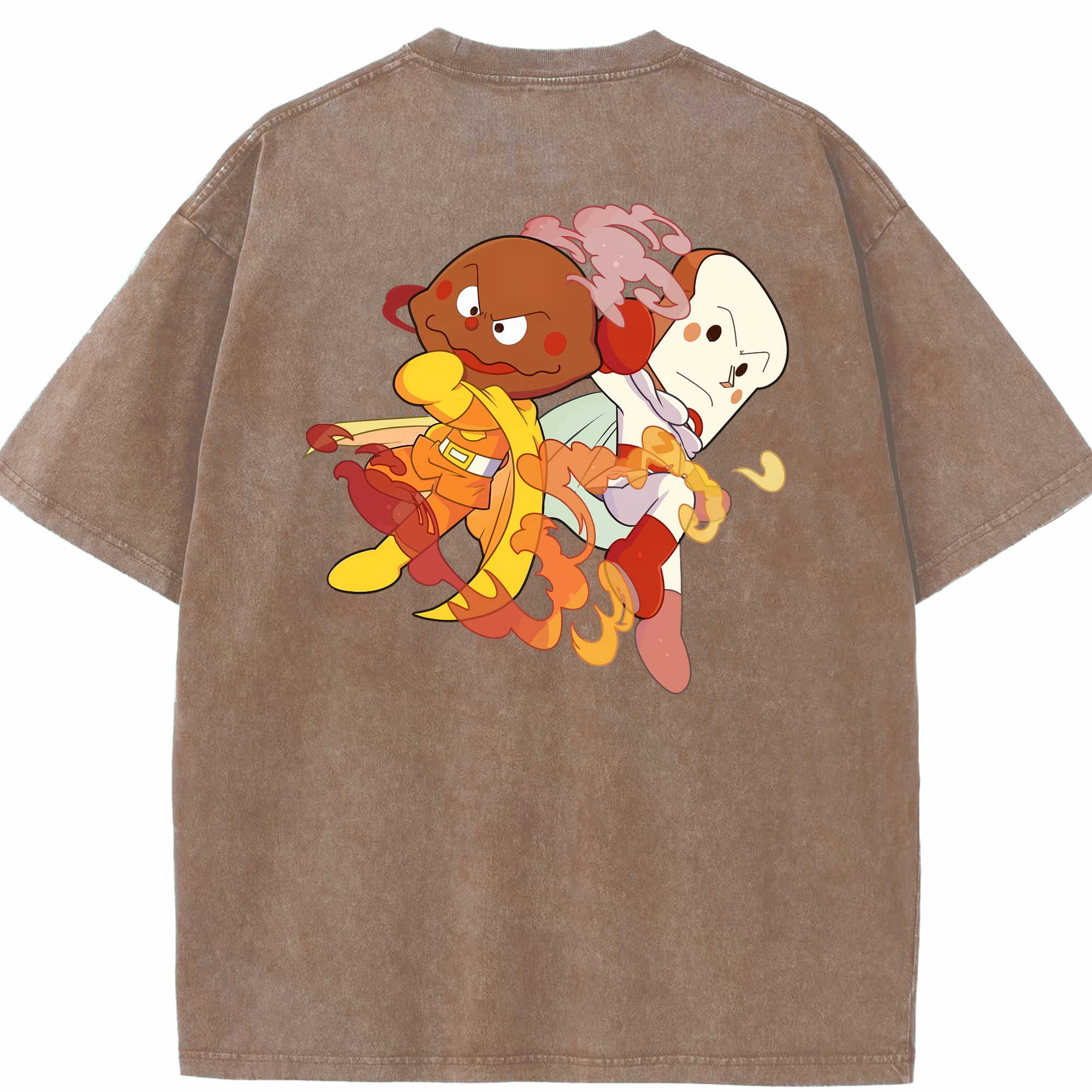 （画像用） アンパンマン Anpanman 綿100% ヴィンテージ風 半袖Tシャツ（背面プリント）