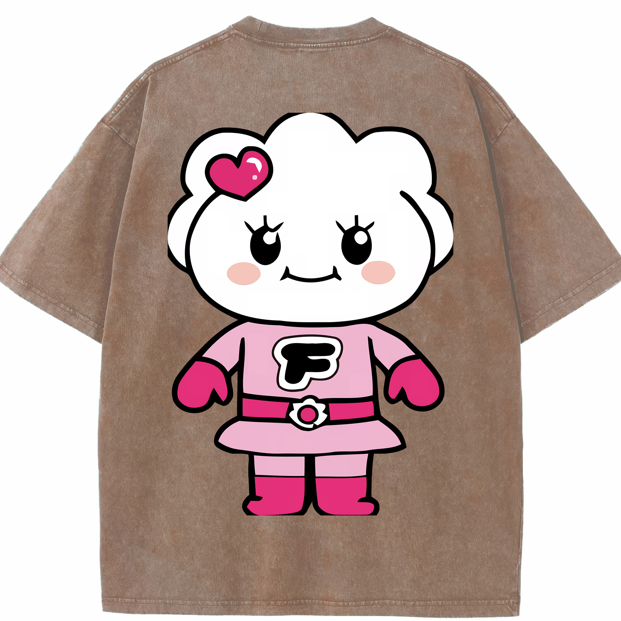 （画像用） アンパンマン Anpanman 綿100% ヴィンテージ風 半袖Tシャツ（背面プリント）