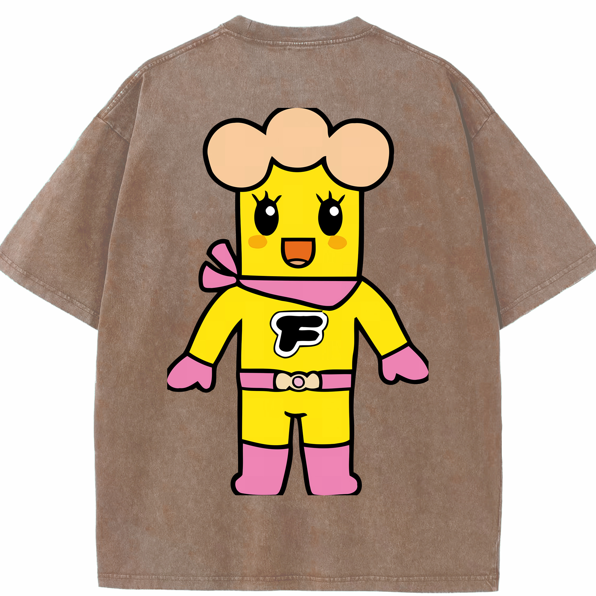 （画像用） アンパンマン Anpanman 綿100% ヴィンテージ風 半袖Tシャツ（背面プリント）