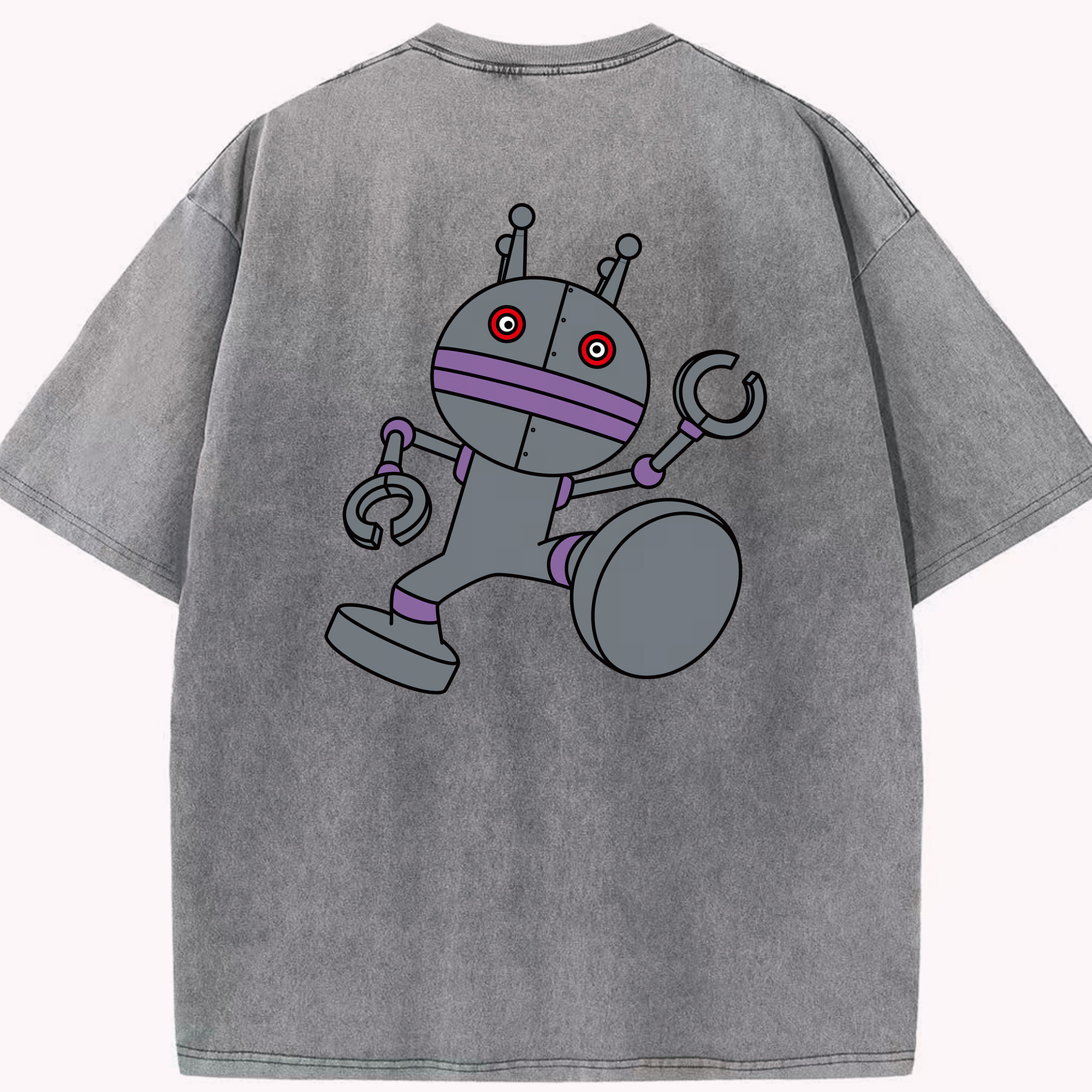 （画像用） アンパンマン Anpanman 綿100% ヴィンテージ風 半袖Tシャツ（背面プリント）
