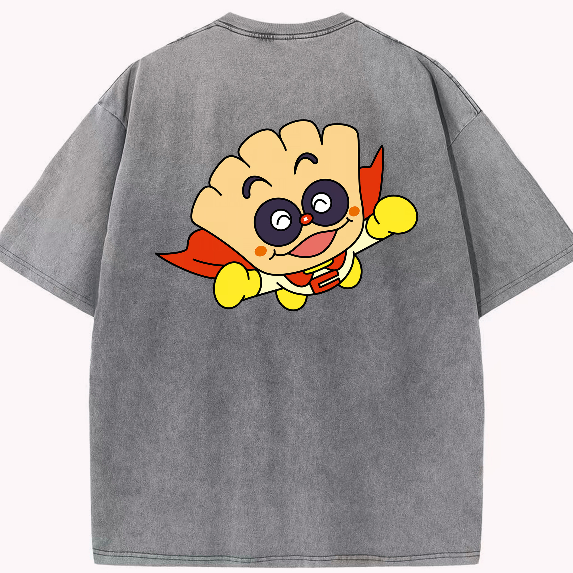 （画像用） アンパンマン Anpanman 綿100% ヴィンテージ風 半袖Tシャツ（背面プリント）