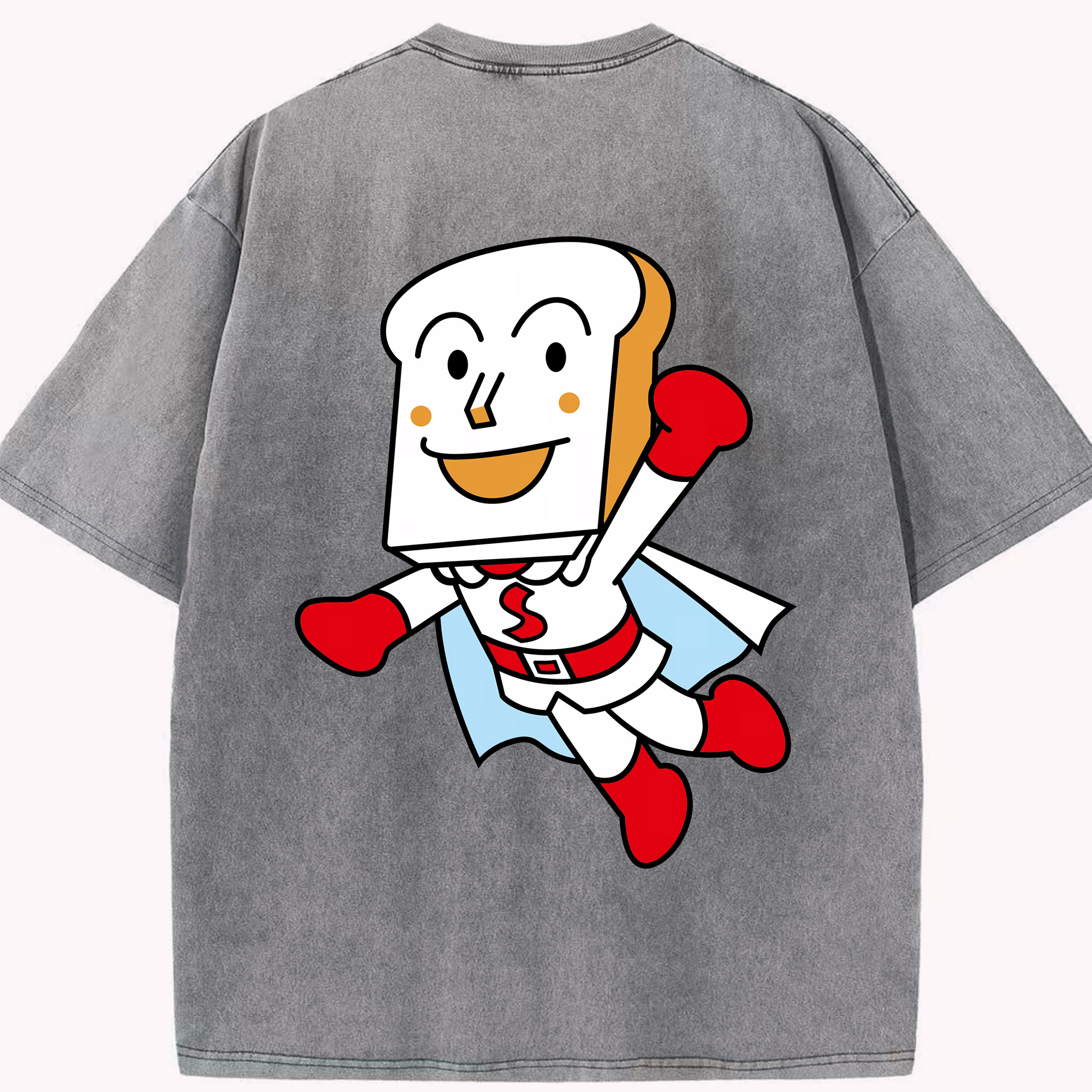 （画像用） アンパンマン Anpanman 綿100% ヴィンテージ風 半袖Tシャツ（背面プリント）