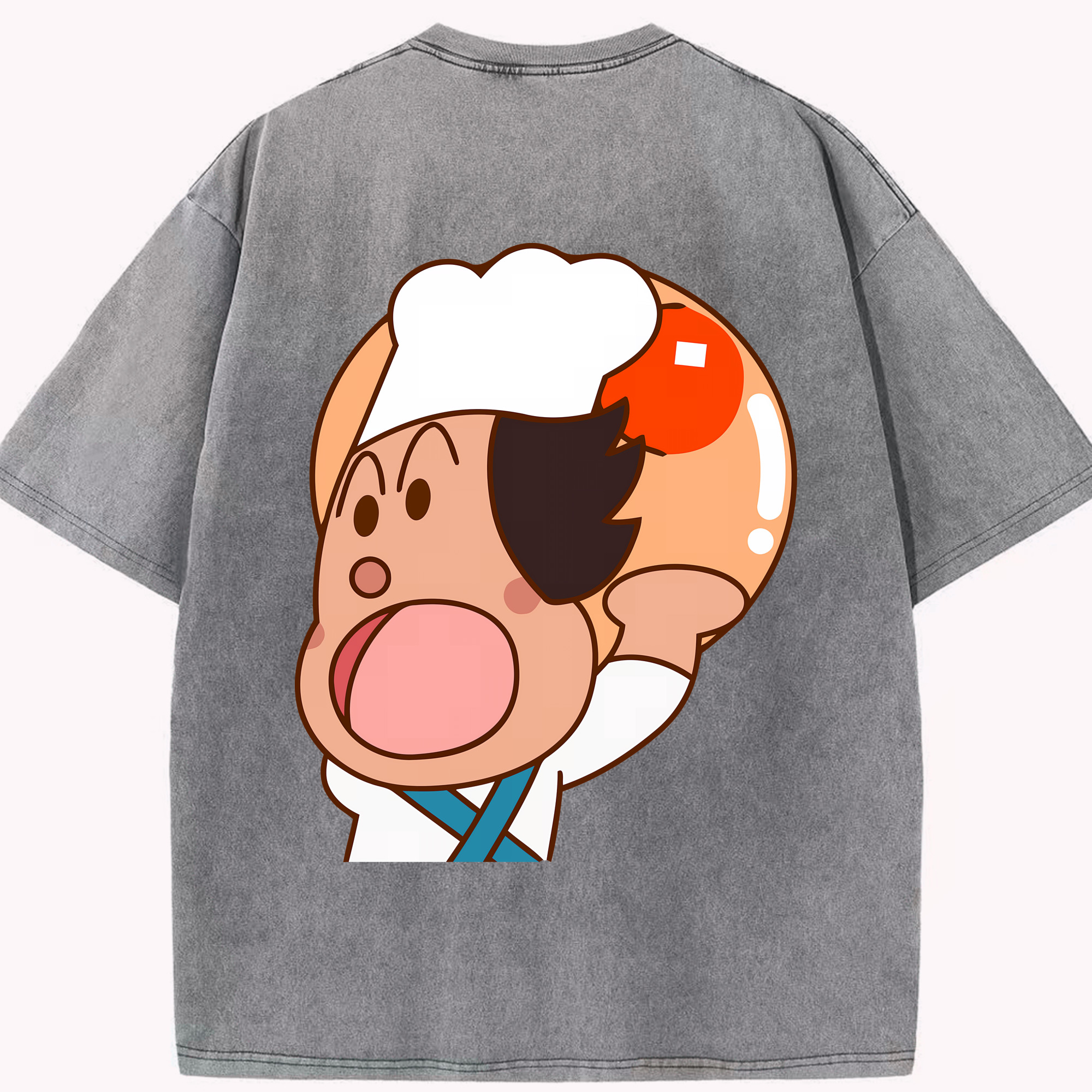 （画像用） アンパンマン Anpanman 綿100% ヴィンテージ風 半袖Tシャツ（背面プリント）