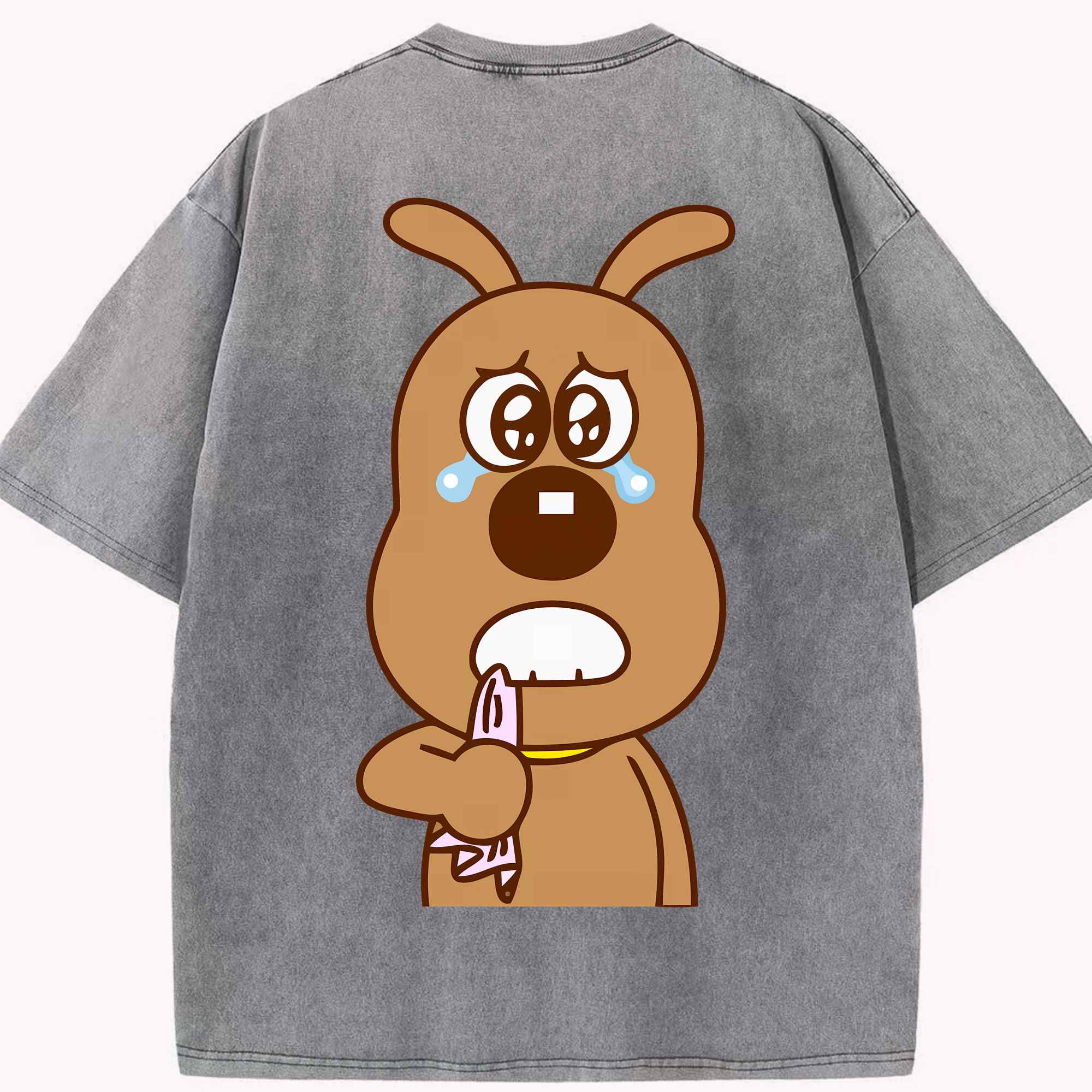（画像用） アンパンマン Anpanman 綿100% ヴィンテージ風 半袖Tシャツ（背面プリント）