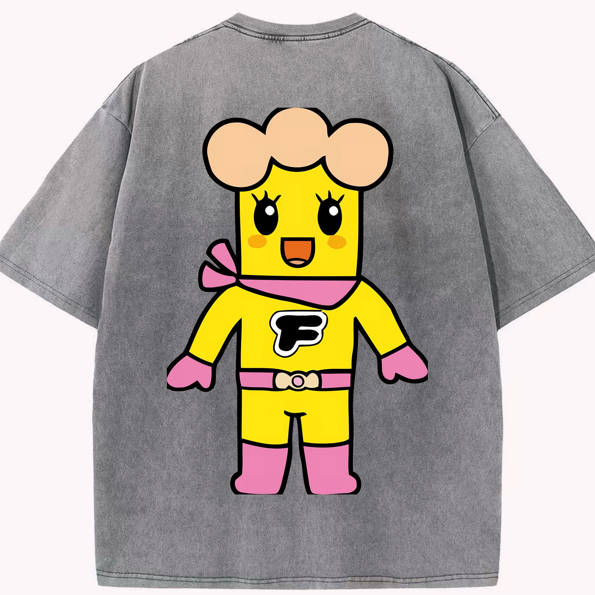 （画像用） アンパンマン Anpanman 綿100% ヴィンテージ風 半袖Tシャツ（背面プリント）