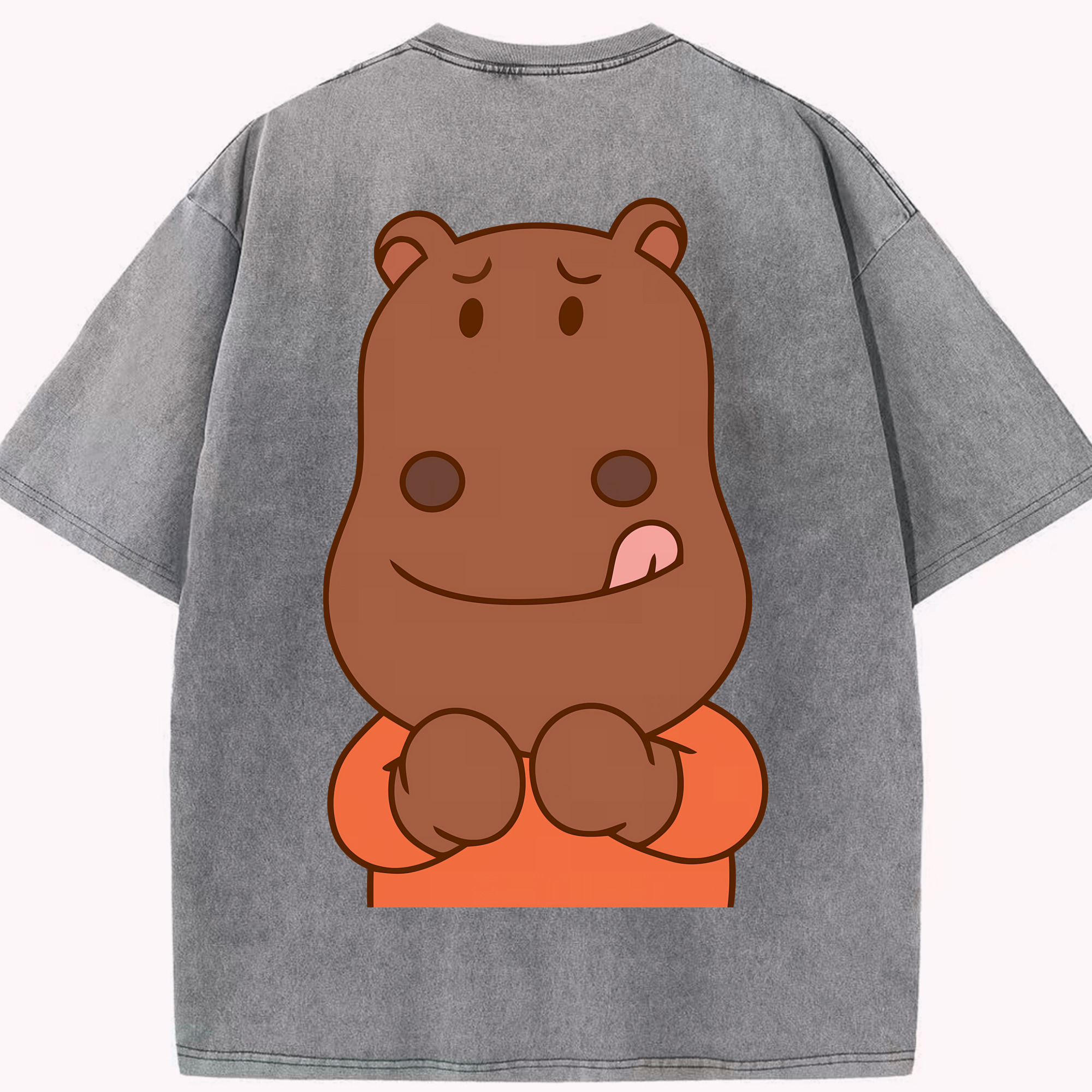 （画像用） アンパンマン Anpanman 綿100% ヴィンテージ風 半袖Tシャツ（背面プリント）