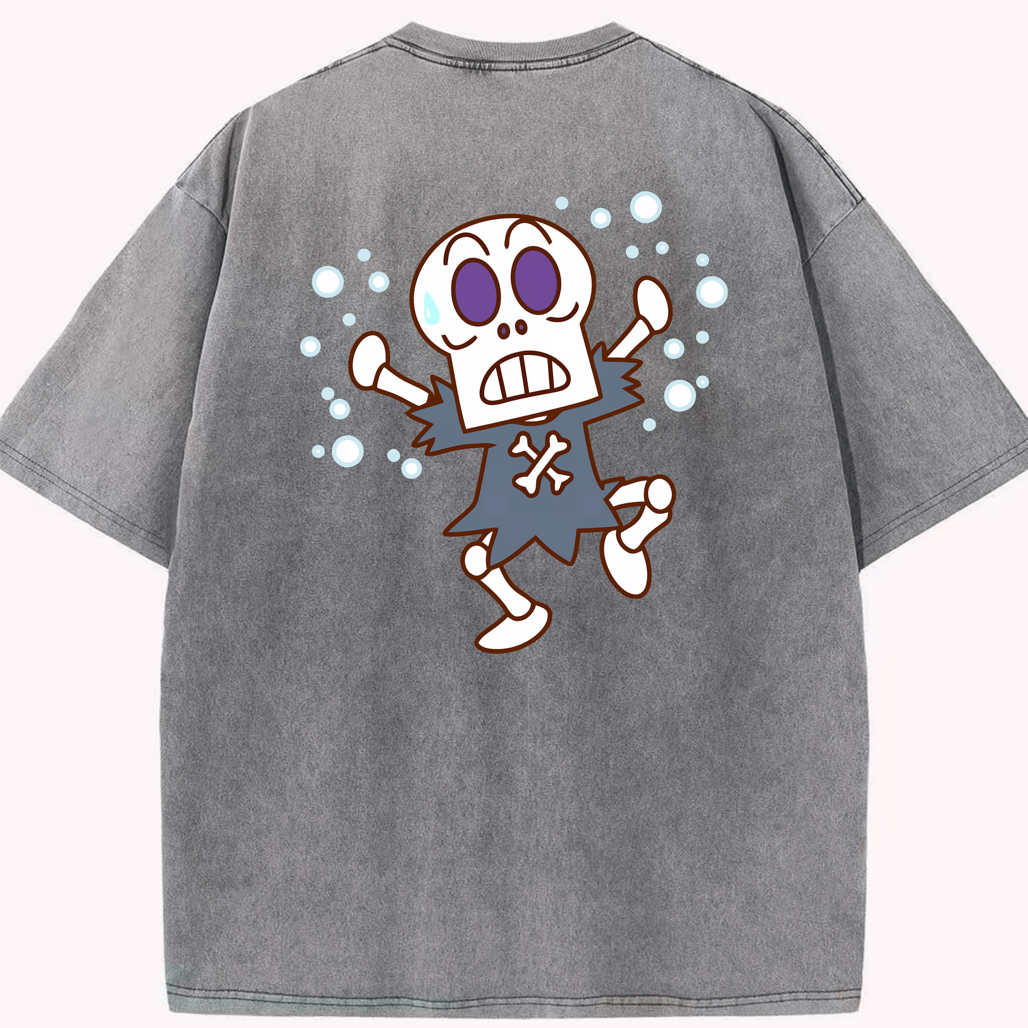 （画像用） アンパンマン Anpanman 綿100% ヴィンテージ風 半袖Tシャツ（背面プリント）