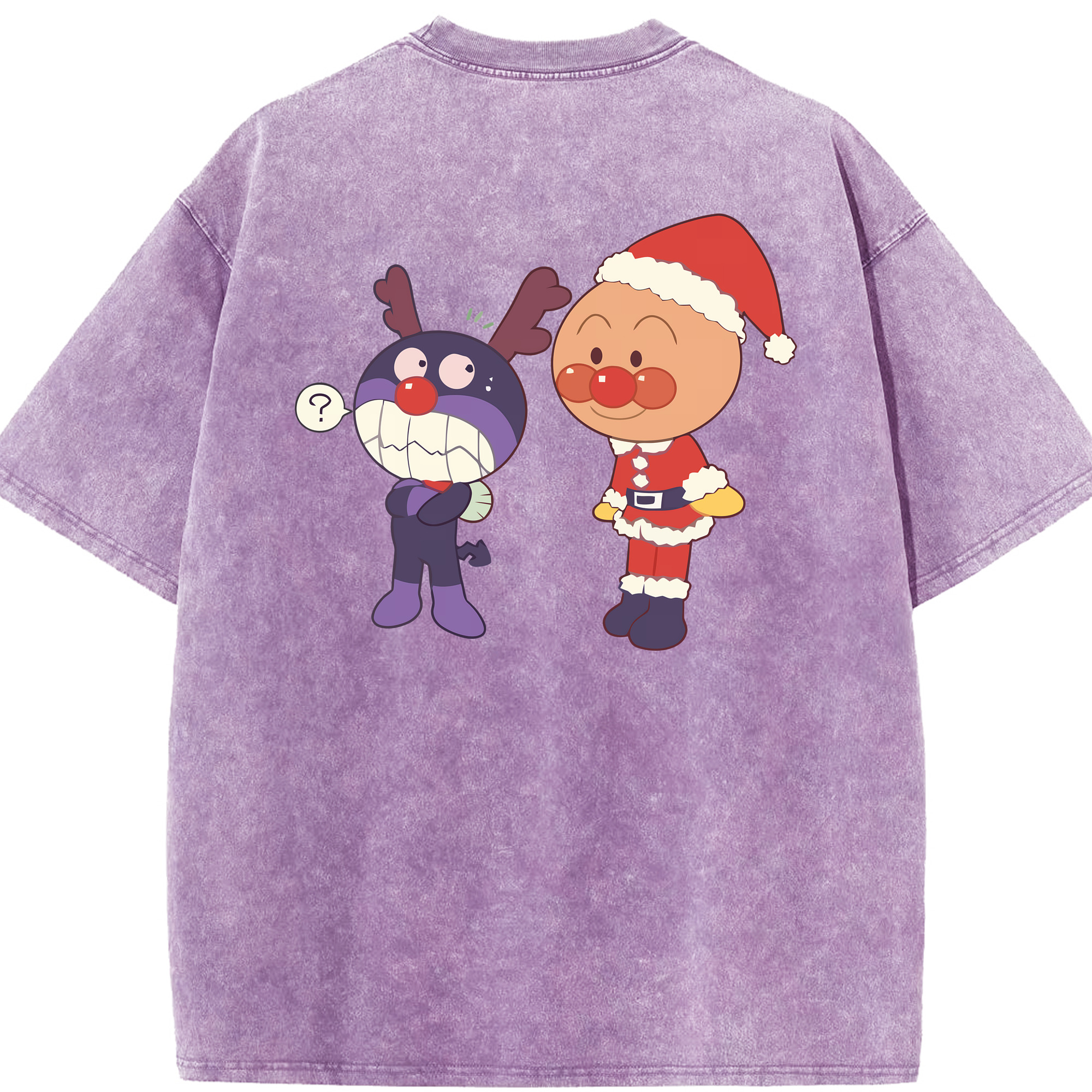 （画像用） アンパンマン Anpanman 綿100% ヴィンテージ風 半袖Tシャツ（背面プリント）