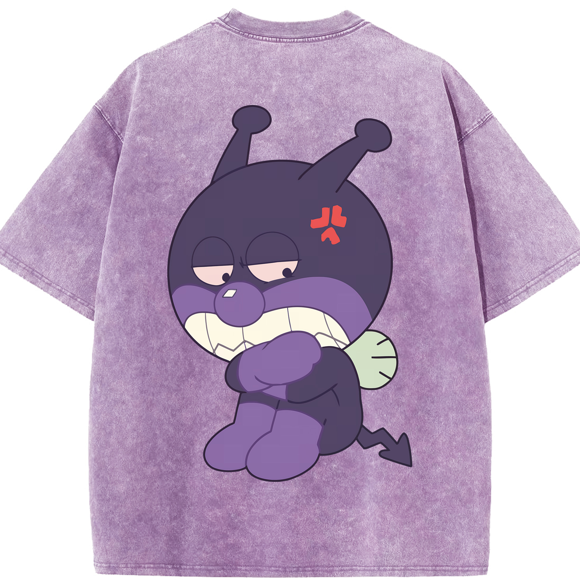（画像用） アンパンマン Anpanman 綿100% ヴィンテージ風 半袖Tシャツ（背面プリント）