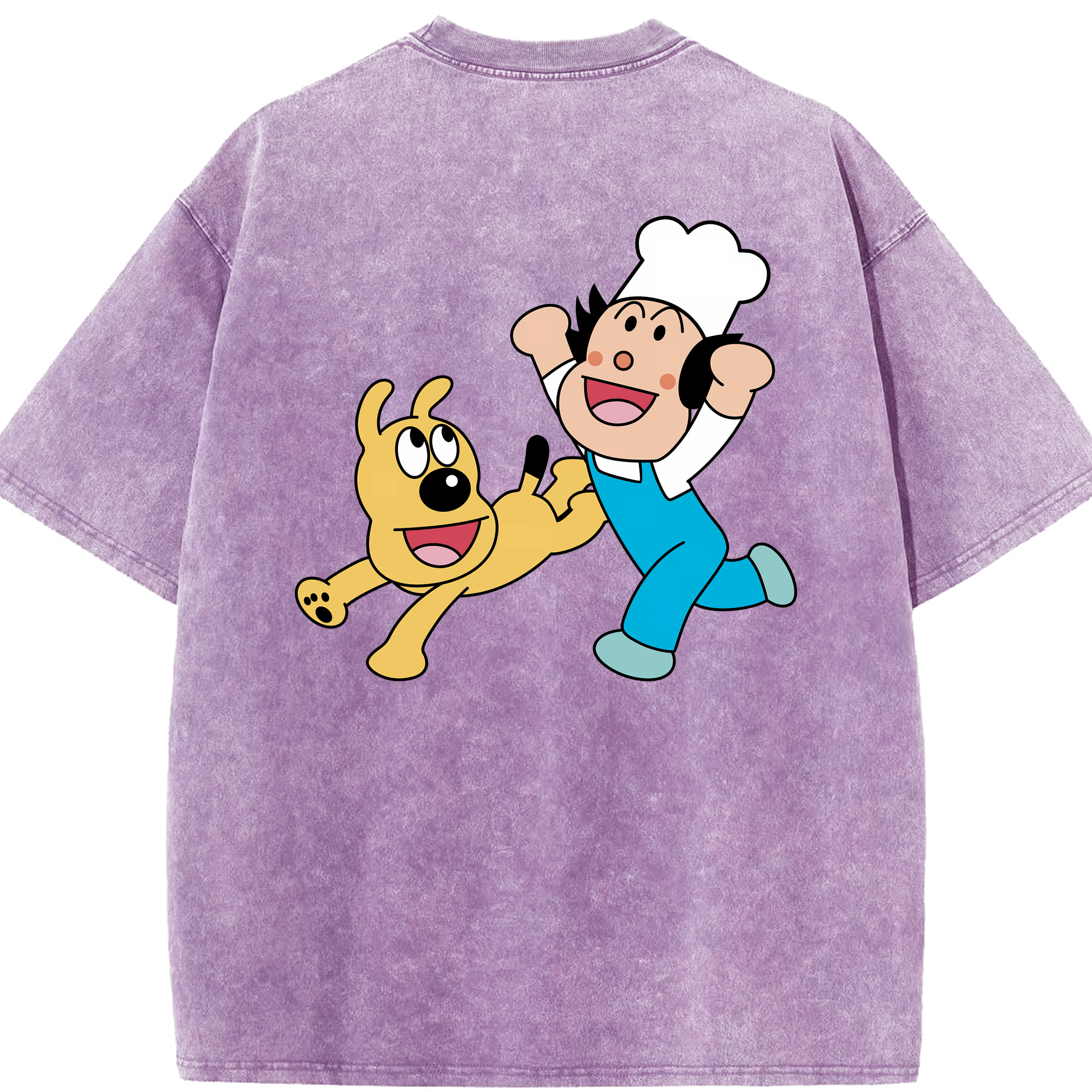 （画像用） アンパンマン Anpanman 綿100% ヴィンテージ風 半袖Tシャツ（背面プリント）