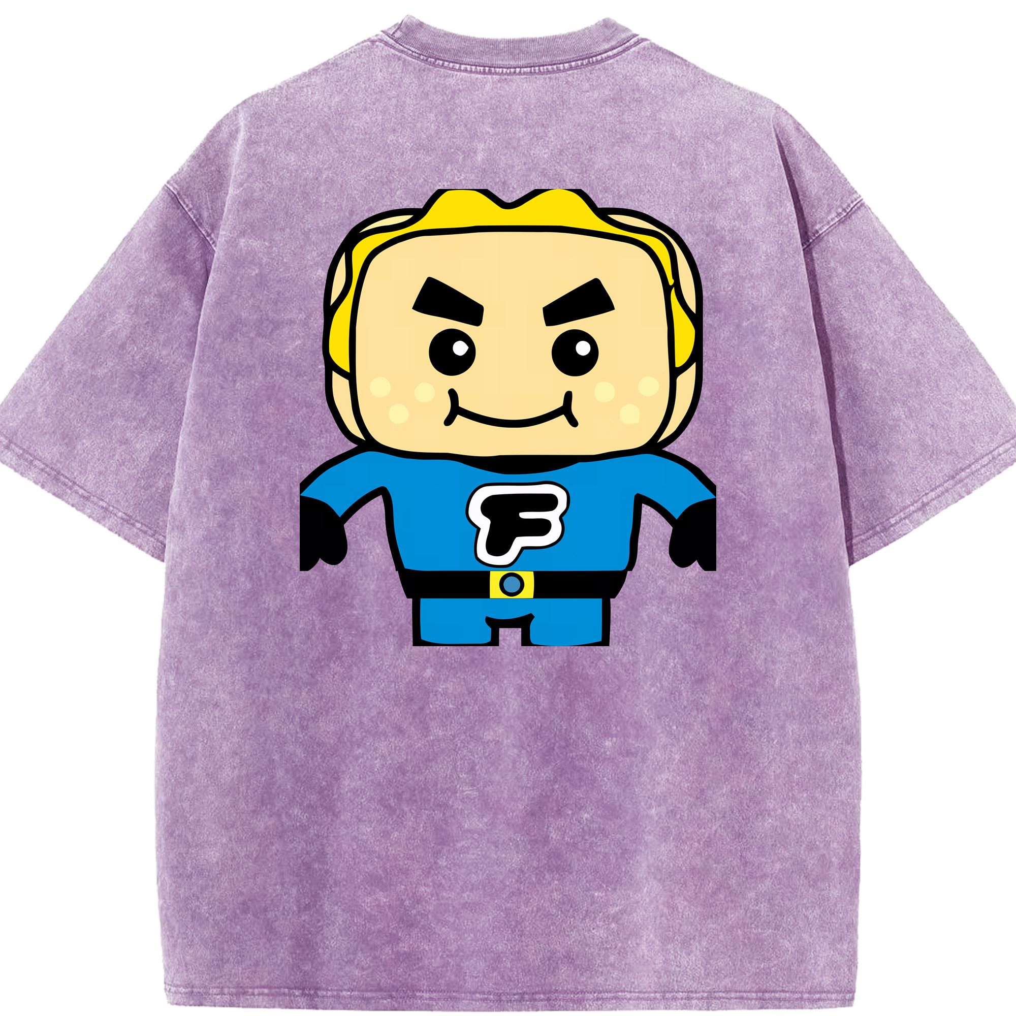 （画像用） アンパンマン Anpanman 綿100% ヴィンテージ風 半袖Tシャツ（背面プリント）