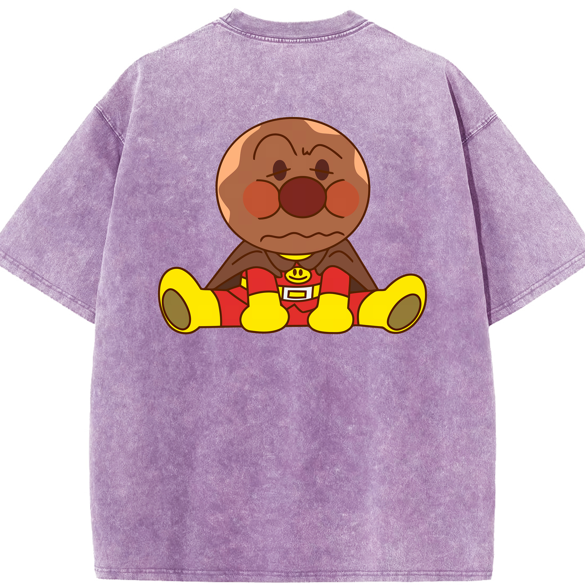 （画像用） アンパンマン Anpanman 綿100% ヴィンテージ風 半袖Tシャツ（背面プリント）