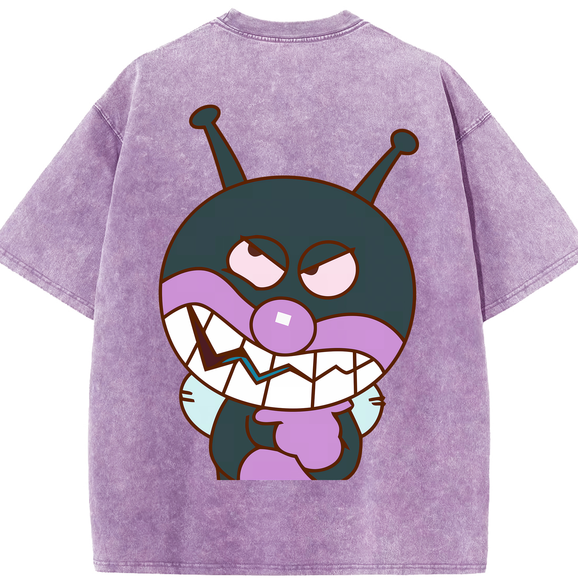 （画像用） アンパンマン Anpanman 綿100% ヴィンテージ風 半袖Tシャツ（背面プリント）